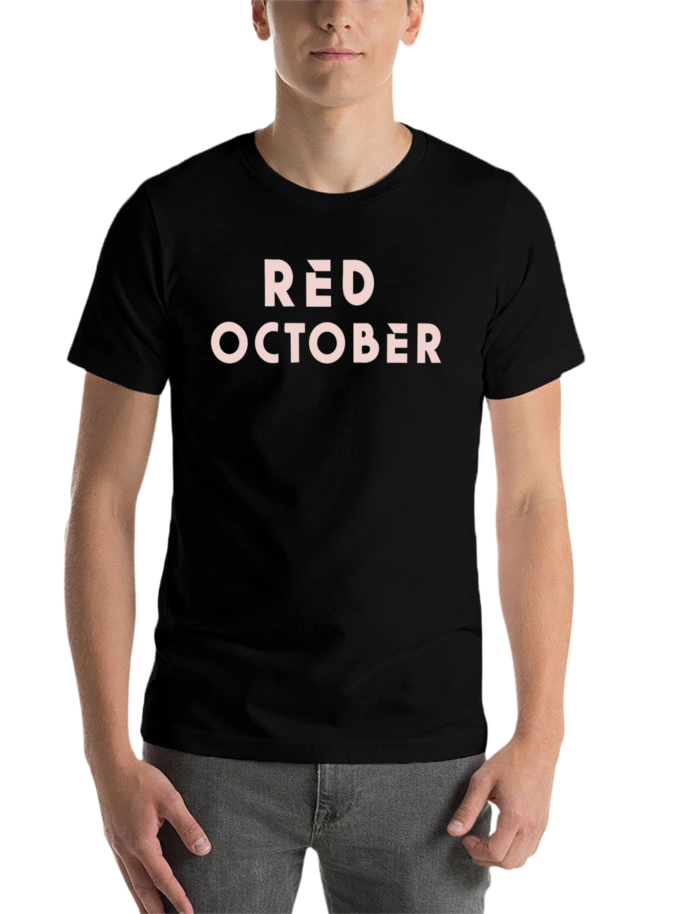Black Red October Graphic Tee - Premium Comfort view 7