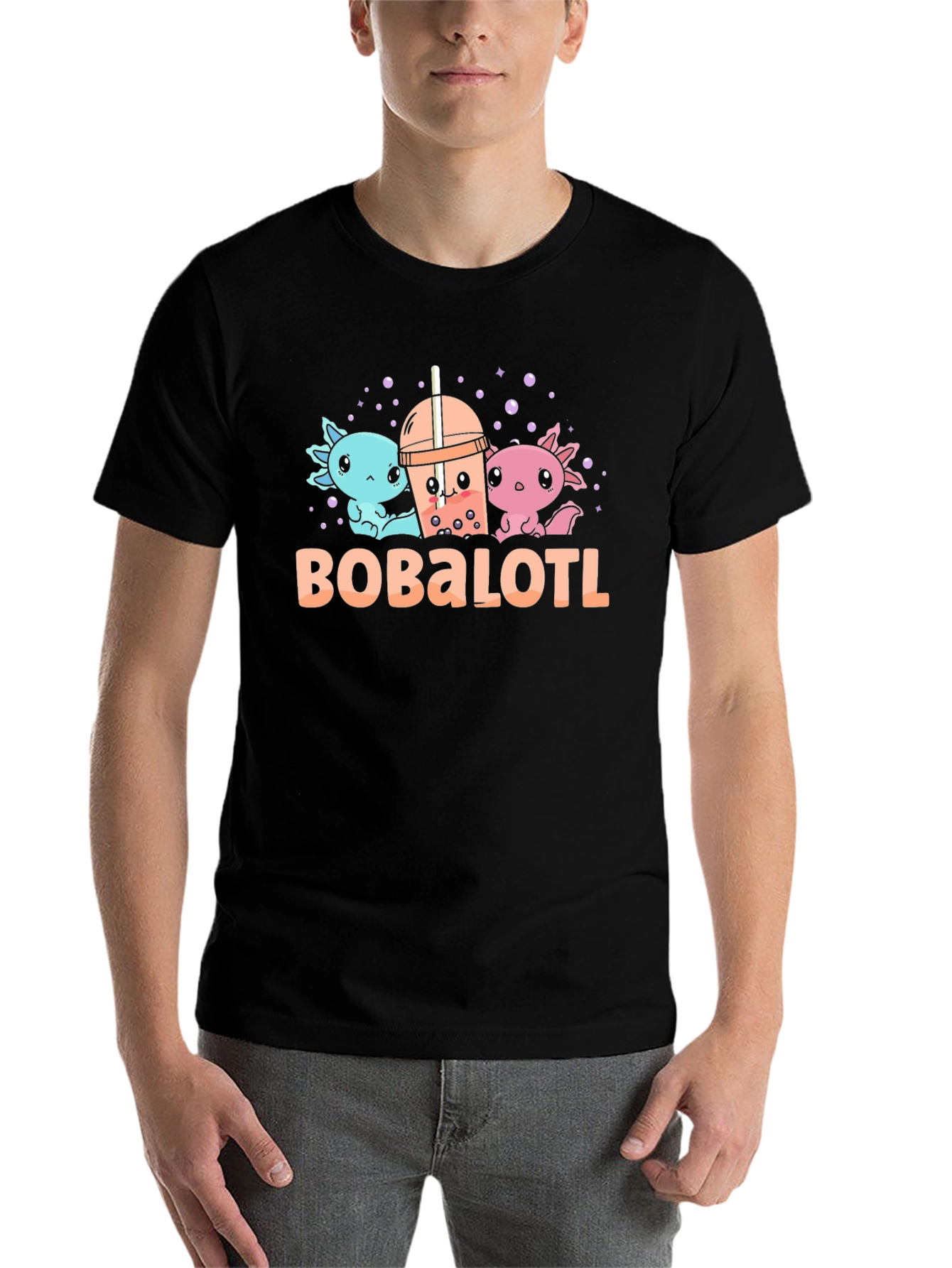 BobaLOTL Axolotl Bubble Tea T-Shirt - 7