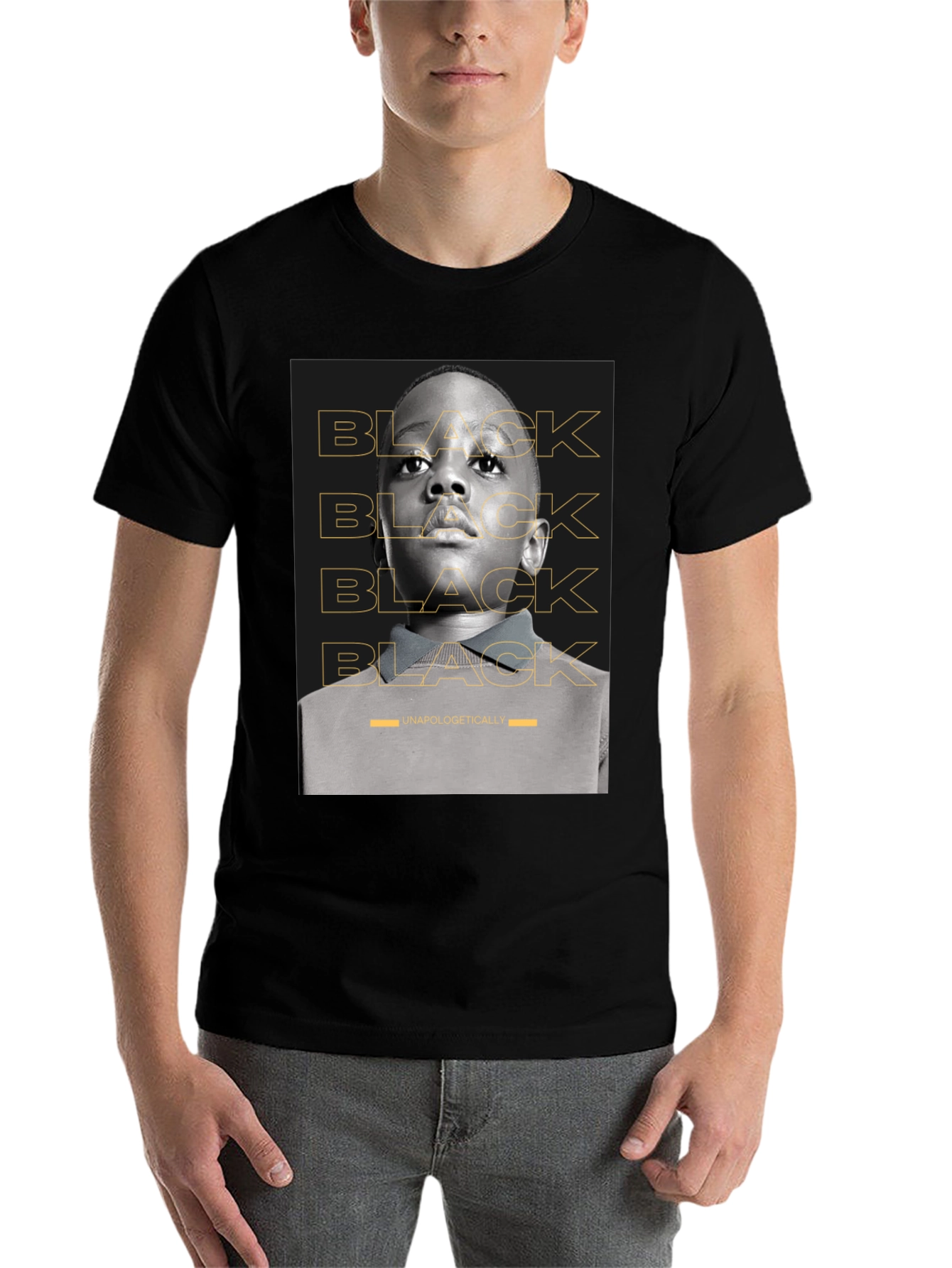 Black Black Unapologetically T-Shirt view 7