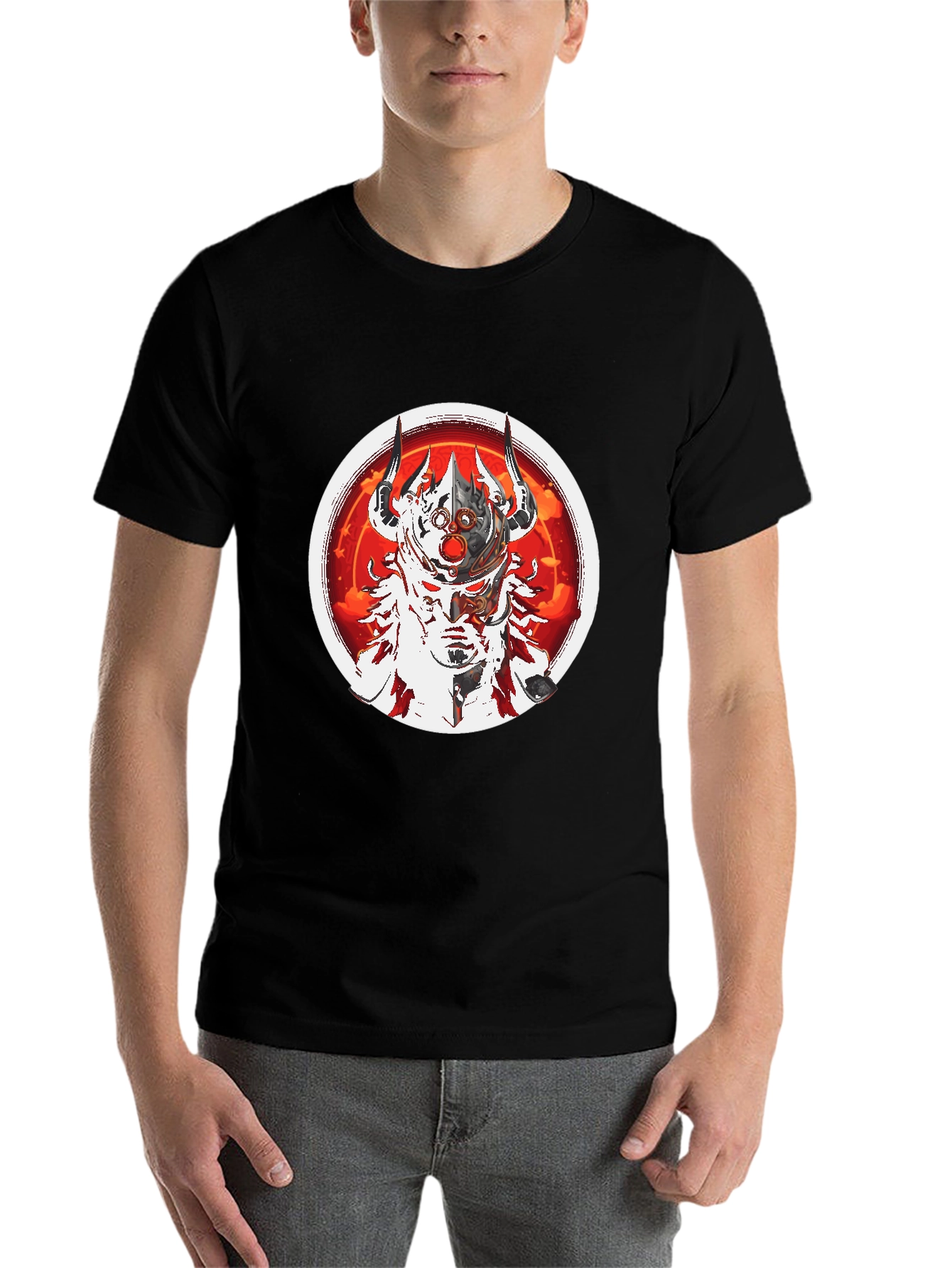 Black Warrior Graphic Black T-Shirt view 7