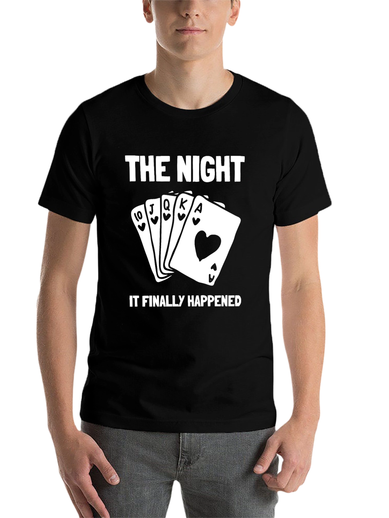 Royal Flush Night T-Shirt - Lucky Poker Player Tee - 7