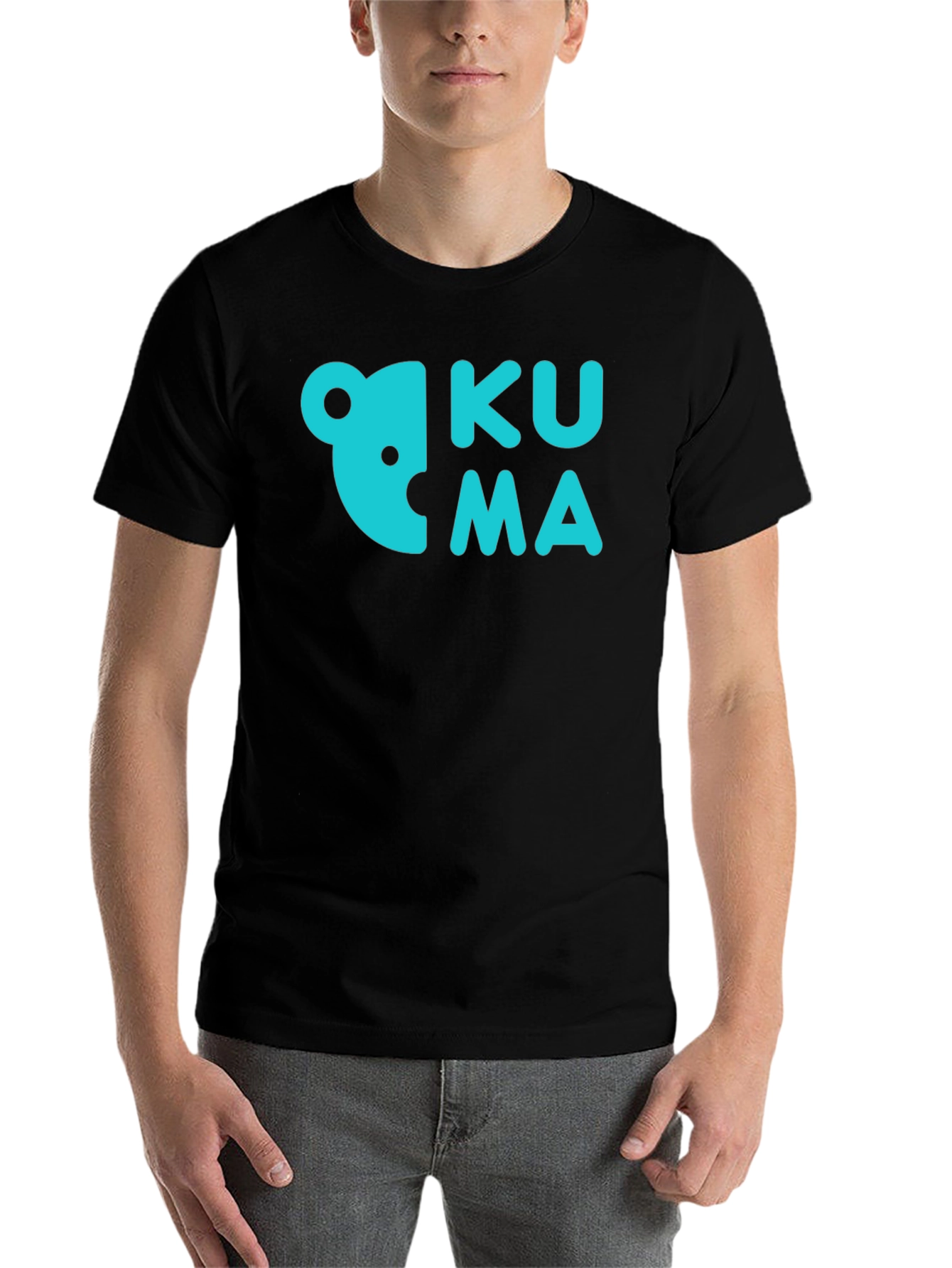 Black Kuma Bear Graphic T-Shirt - Casual Comfort Tee view 7