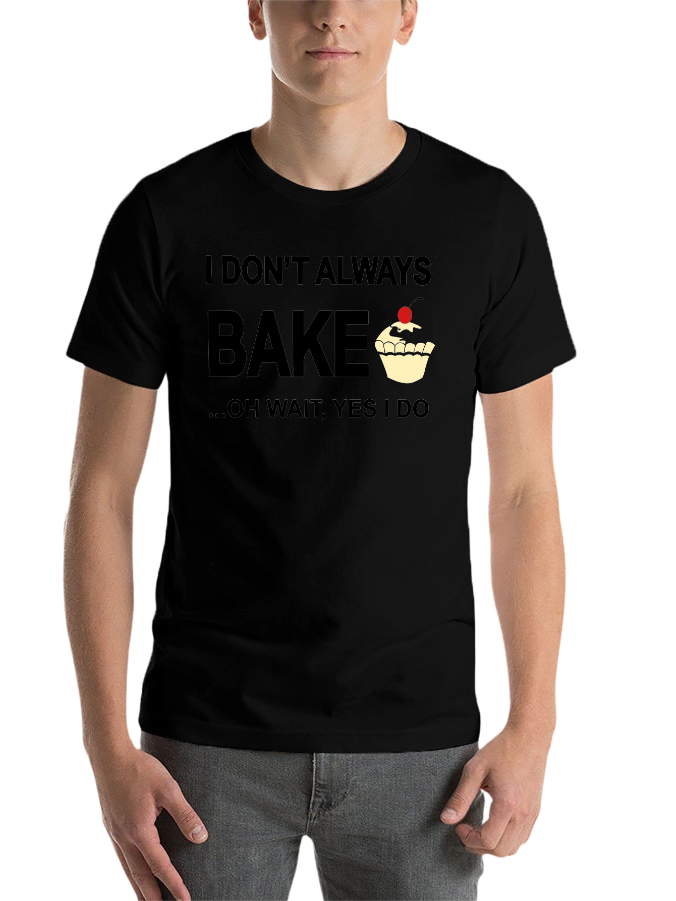 Black Bake Graphic Tee - "I Don't Always Bake" view 7