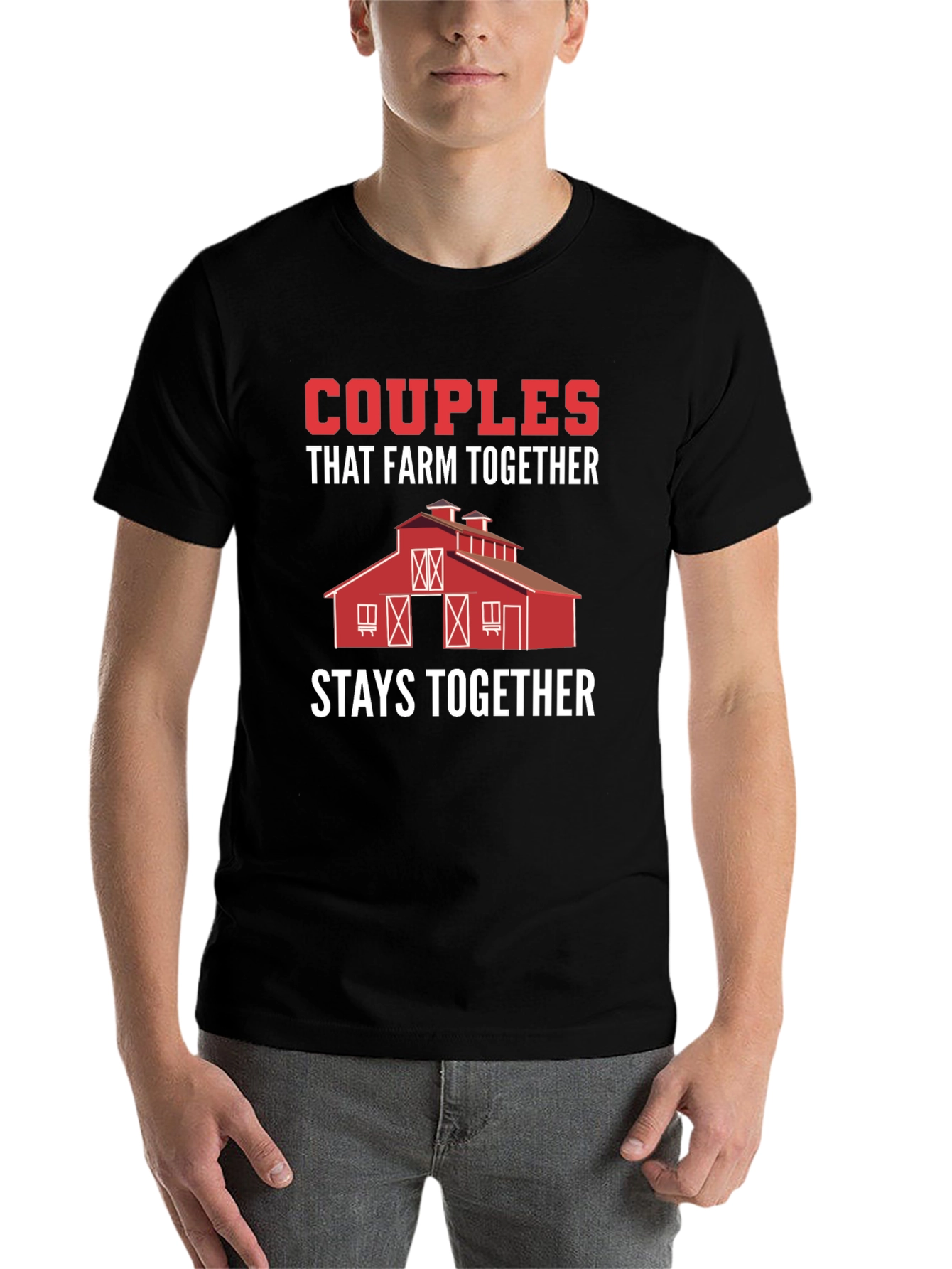 Black Couples That Farm Together Stay Together T-Shirt view 7