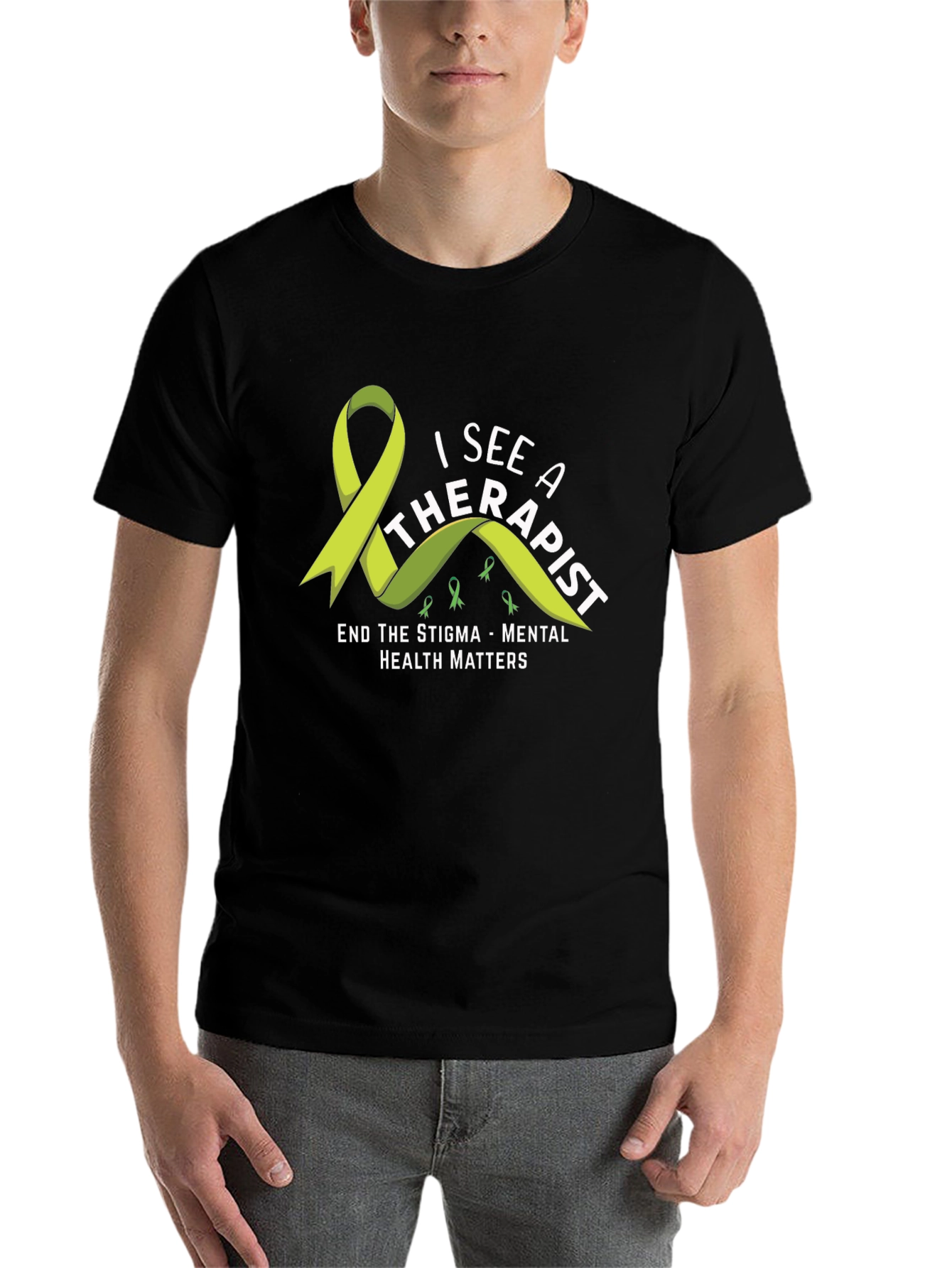 Black Mental Health Matters T-Shirt: See a Therapist view 7