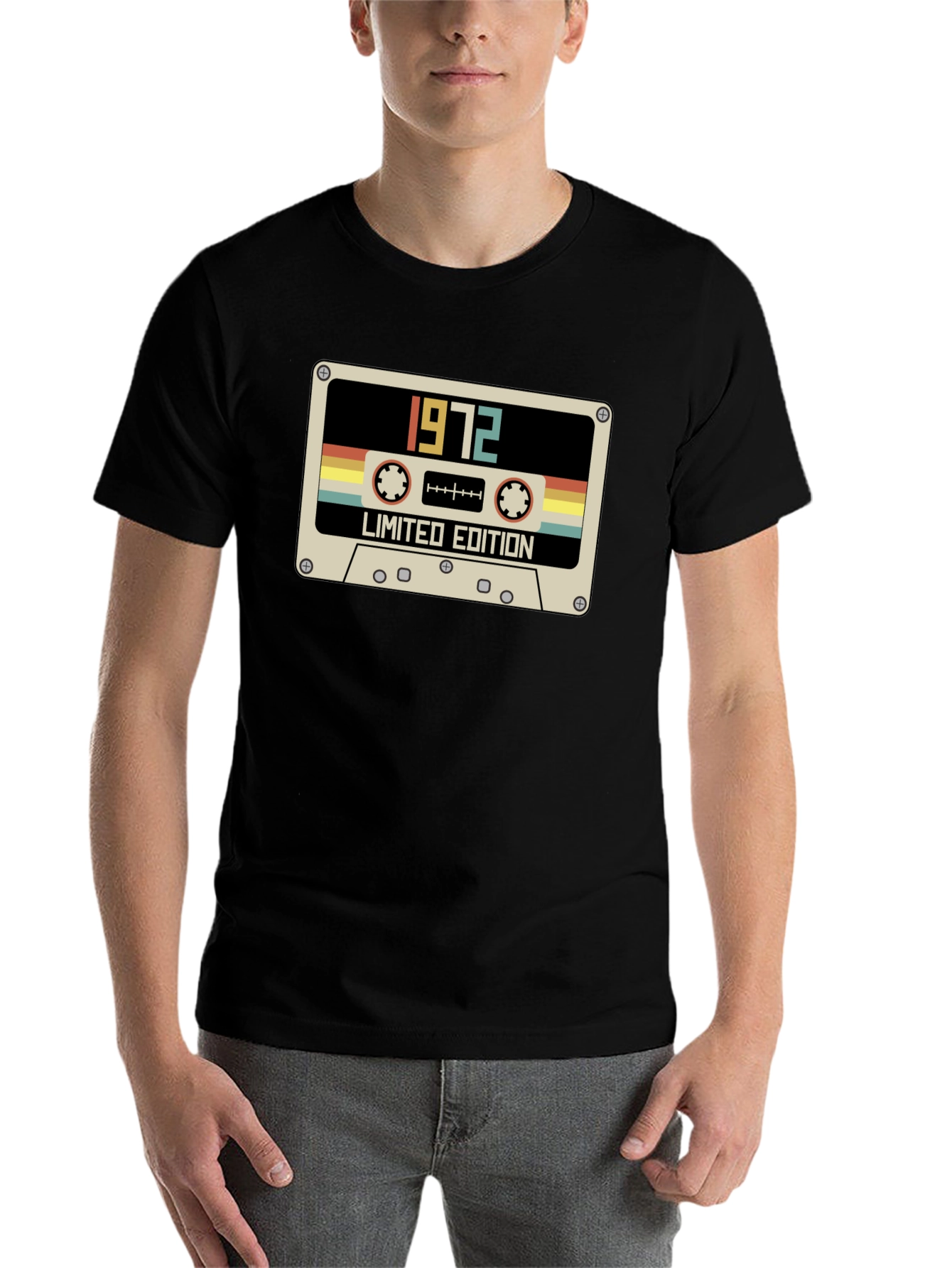 Black 1972 Limited Edition Cassette Tape T-Shirt view 7
