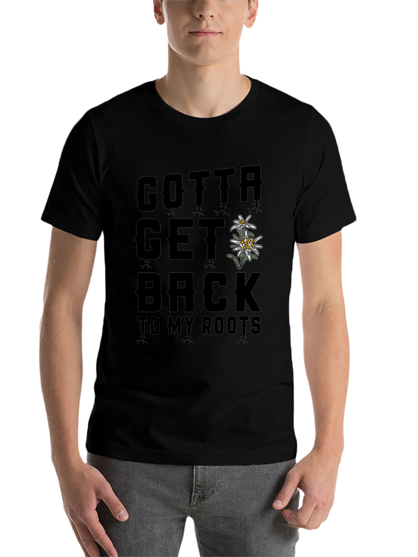 Black Gotta Get Back to My Roots T-Shirt view 7