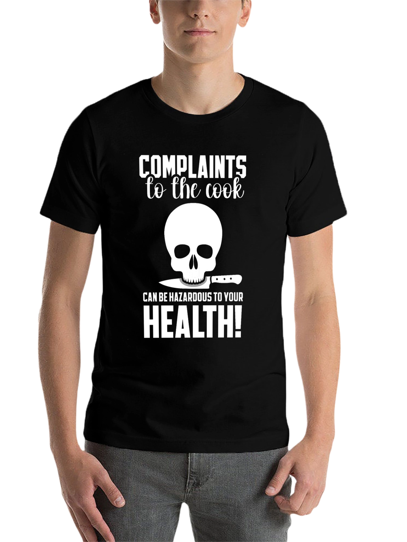 Complaints to the Cook T-Shirt - Funny Chef Skull Tee - 7