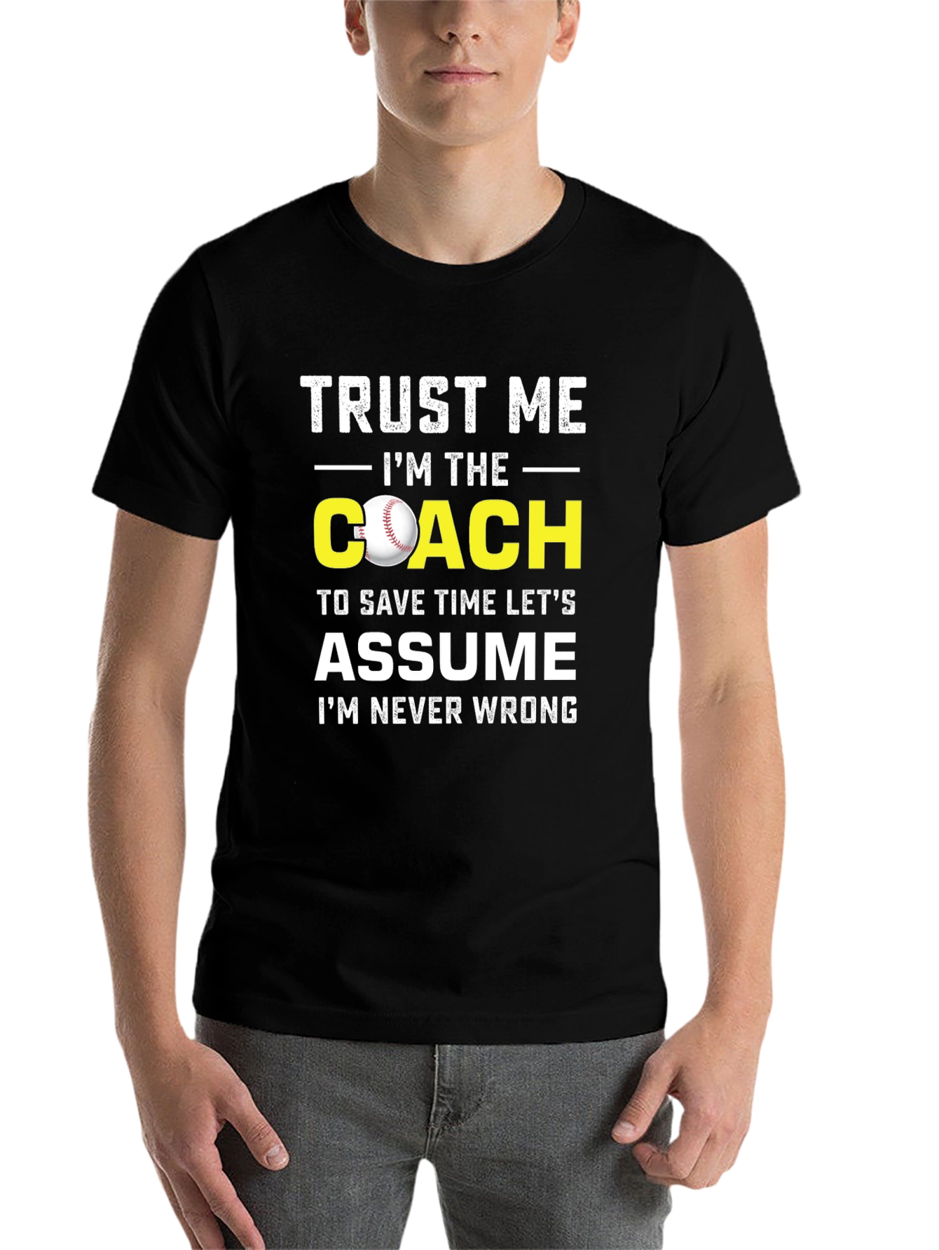 Black Trust Me I'm The Coach T-Shirt view 7