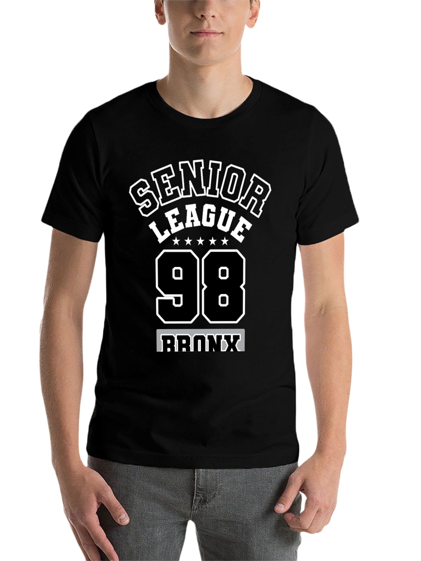 Black Senior League '98 Bronx Black T-Shirt view 7