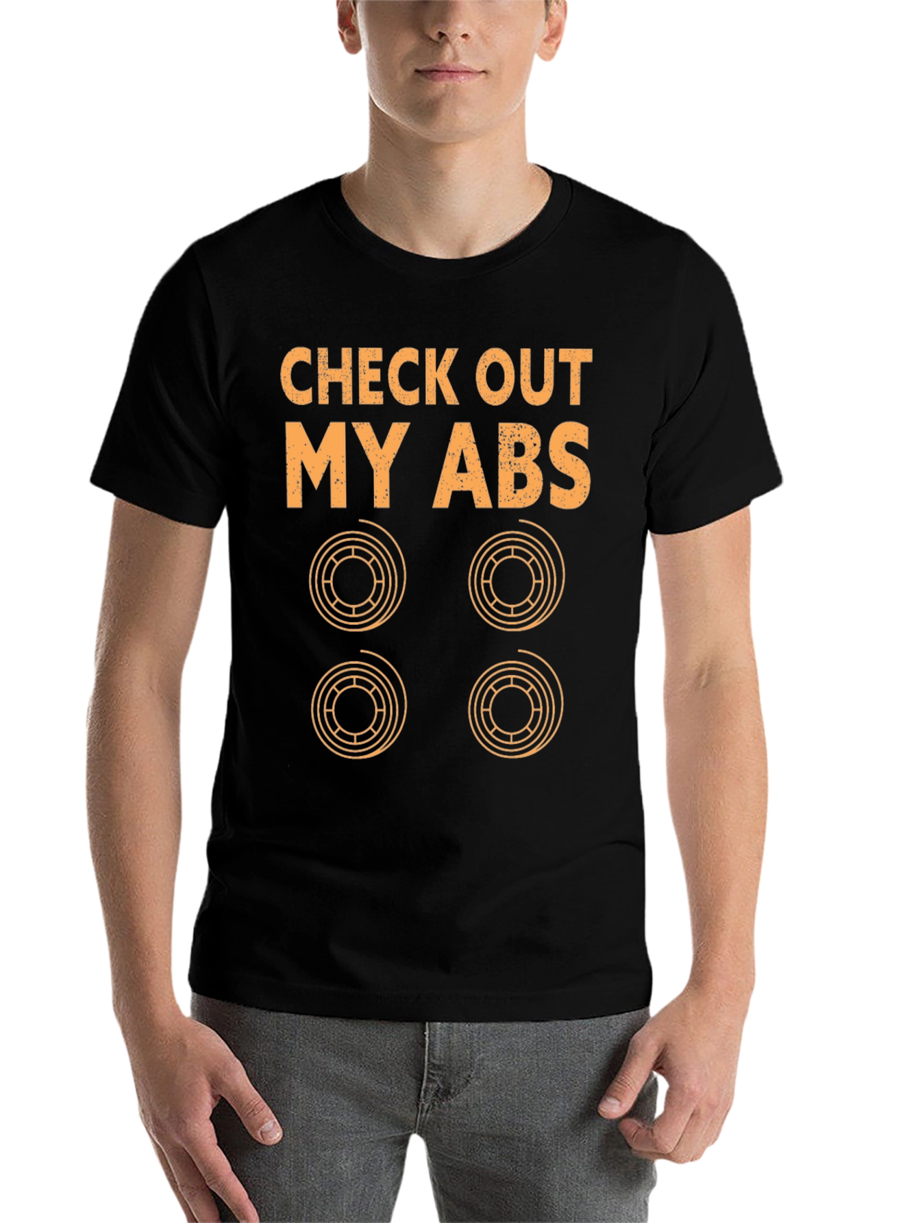 Black Check Out My ABS T-Shirt - Funny Auto Body Mechanic Tee view 7