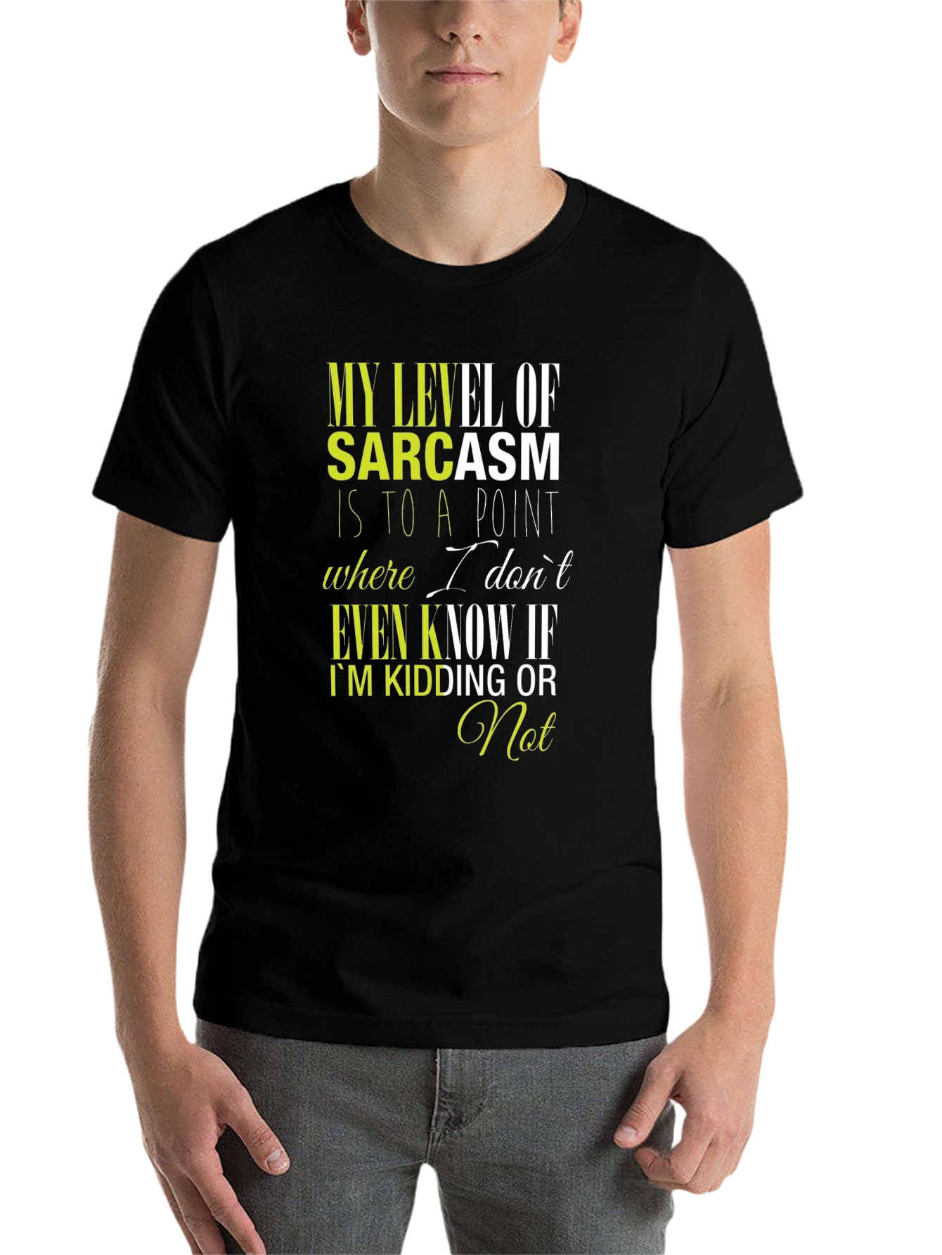 Black Sarcastic Humor T-Shirt - Funny Graphic Tee view 7