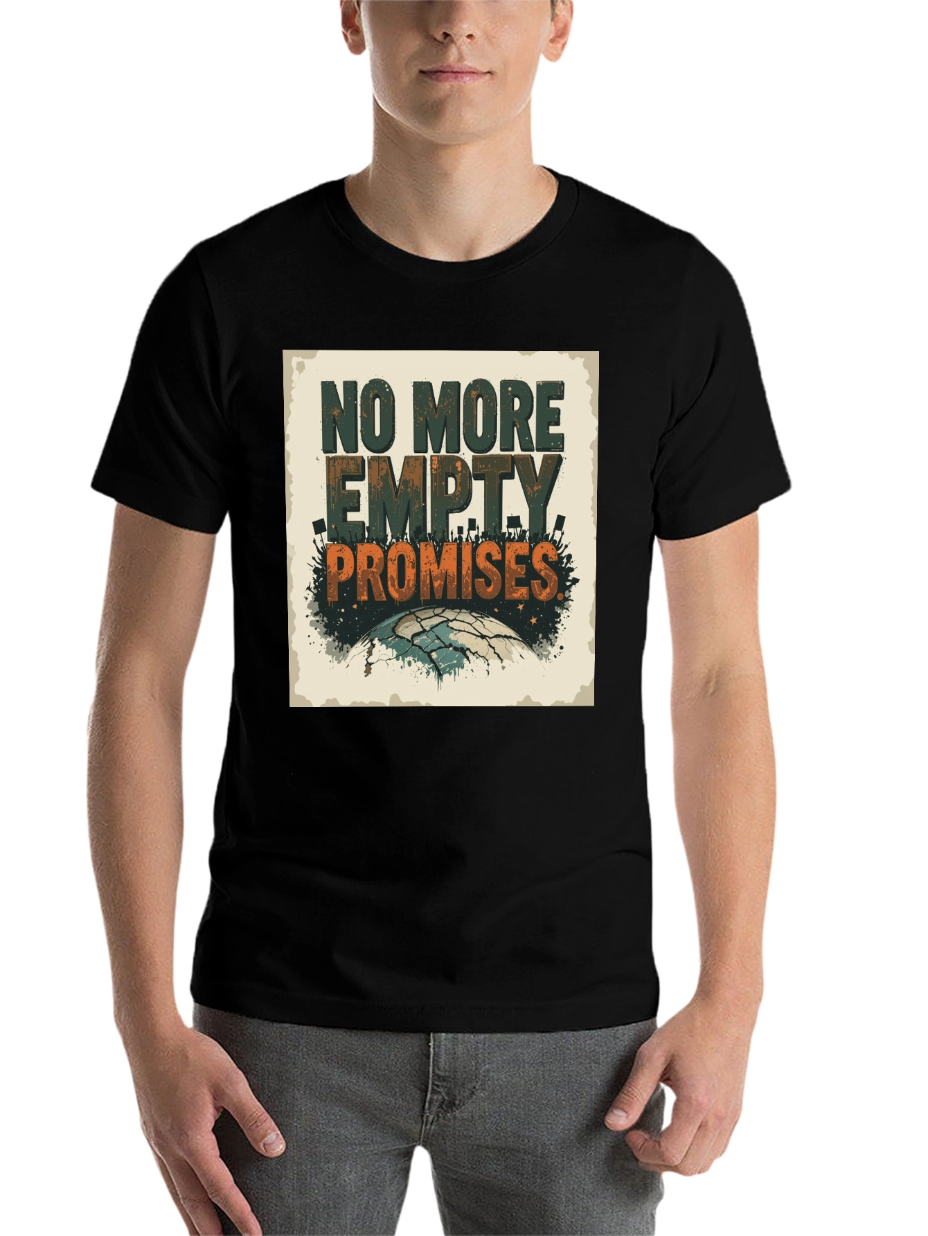 Black No More Empty Promises Graphic Tee view 7