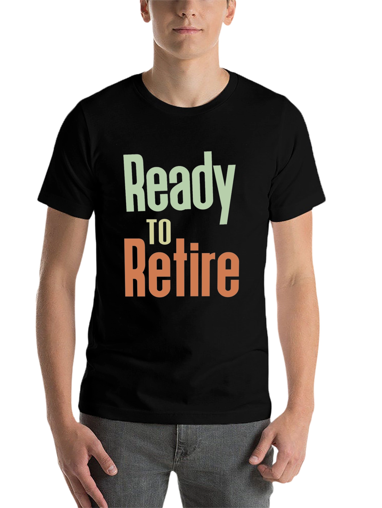 Black Ready to Retire T-Shirt - Retirement Gift view 7