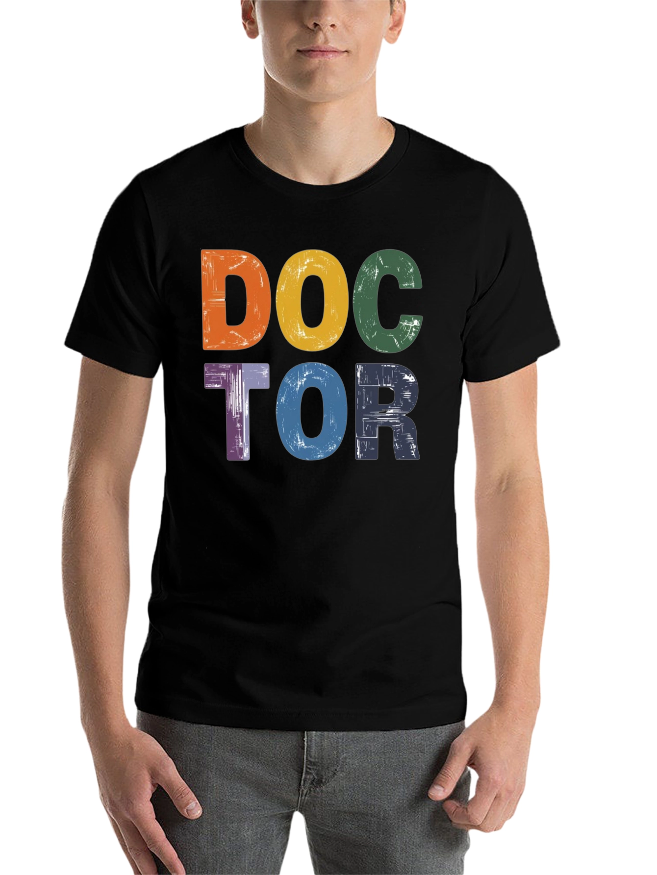 Black Doctor Colorful Graphic Tee view 7