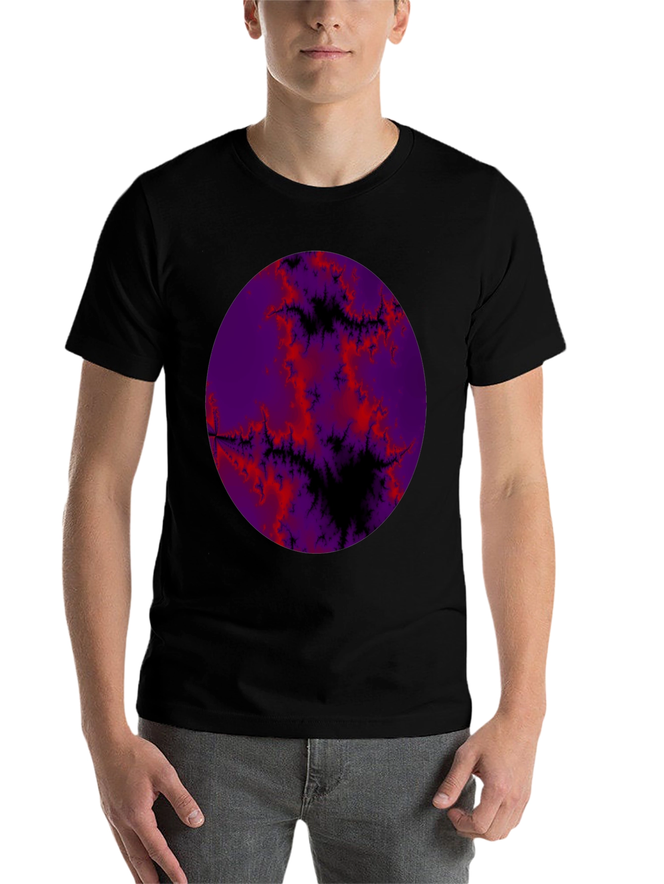 Fractal Planet Graphic T-Shirt - 7