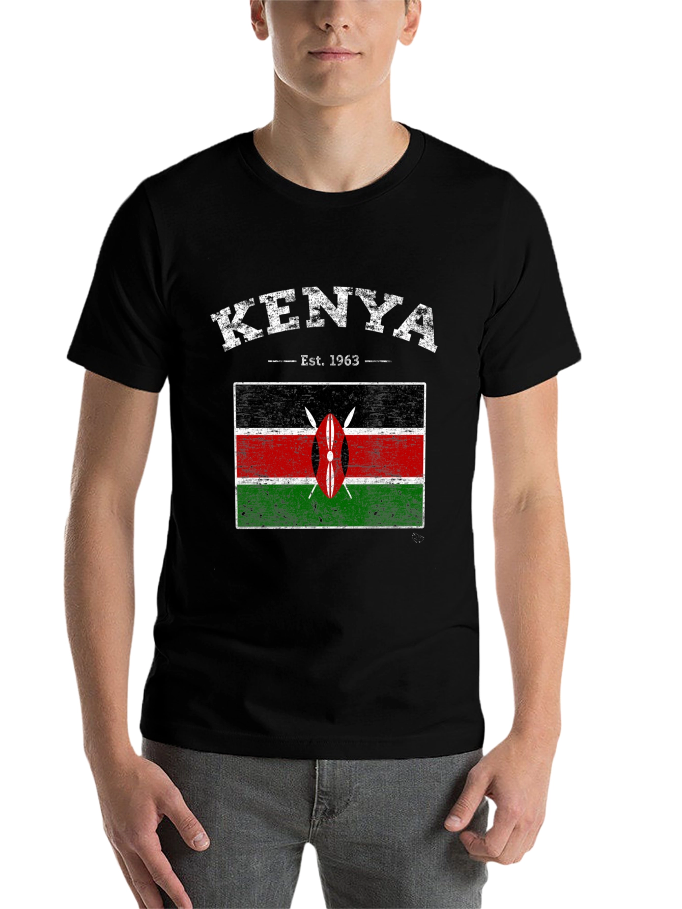 Kenya Flag Graphic T-Shirt - Est. 1963 - 7