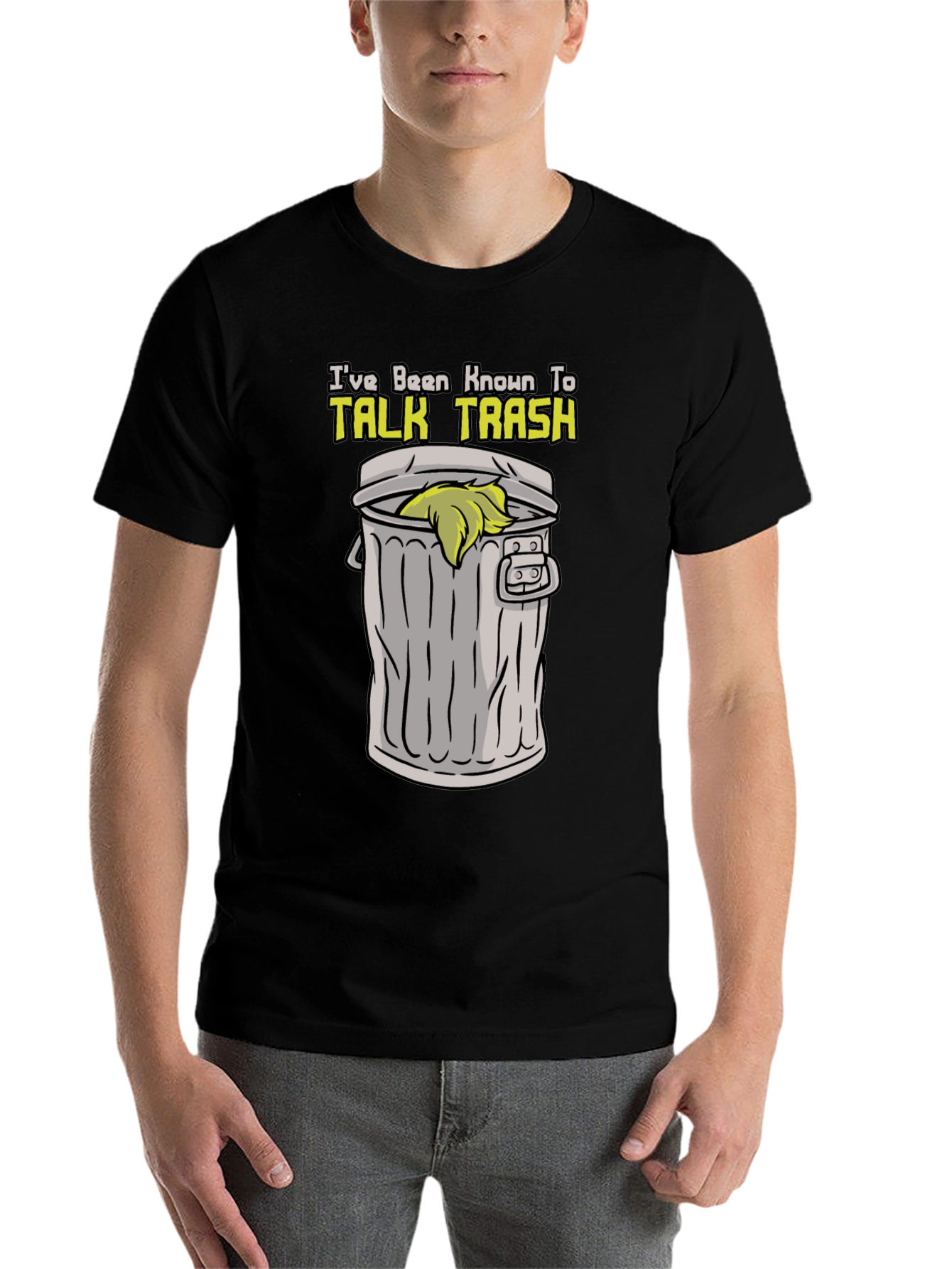 Black Talk Trash T-Shirt - Funny Sarcastic Tee view 7