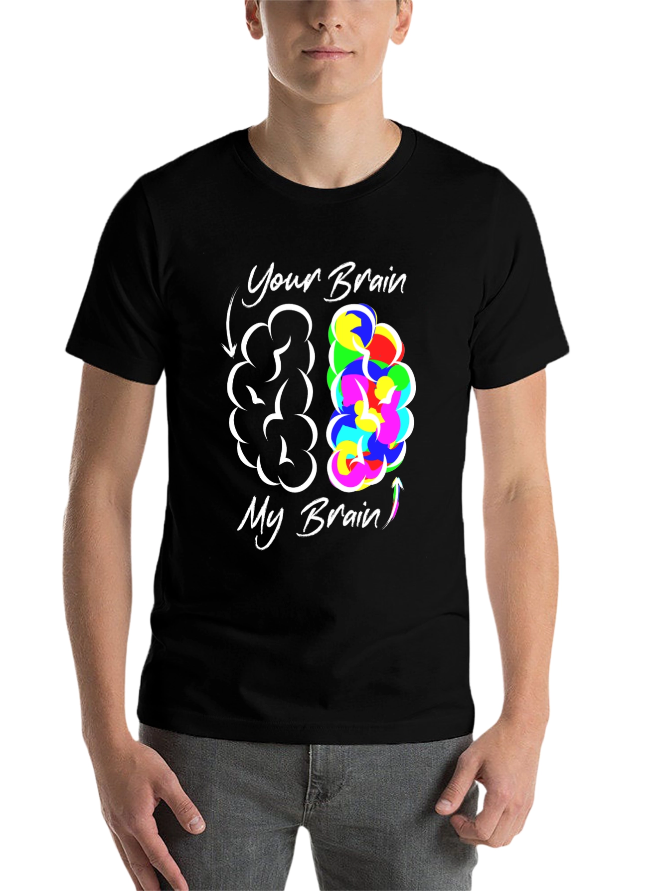 Black Your Brain My Brain Graphic T-Shirt view 7