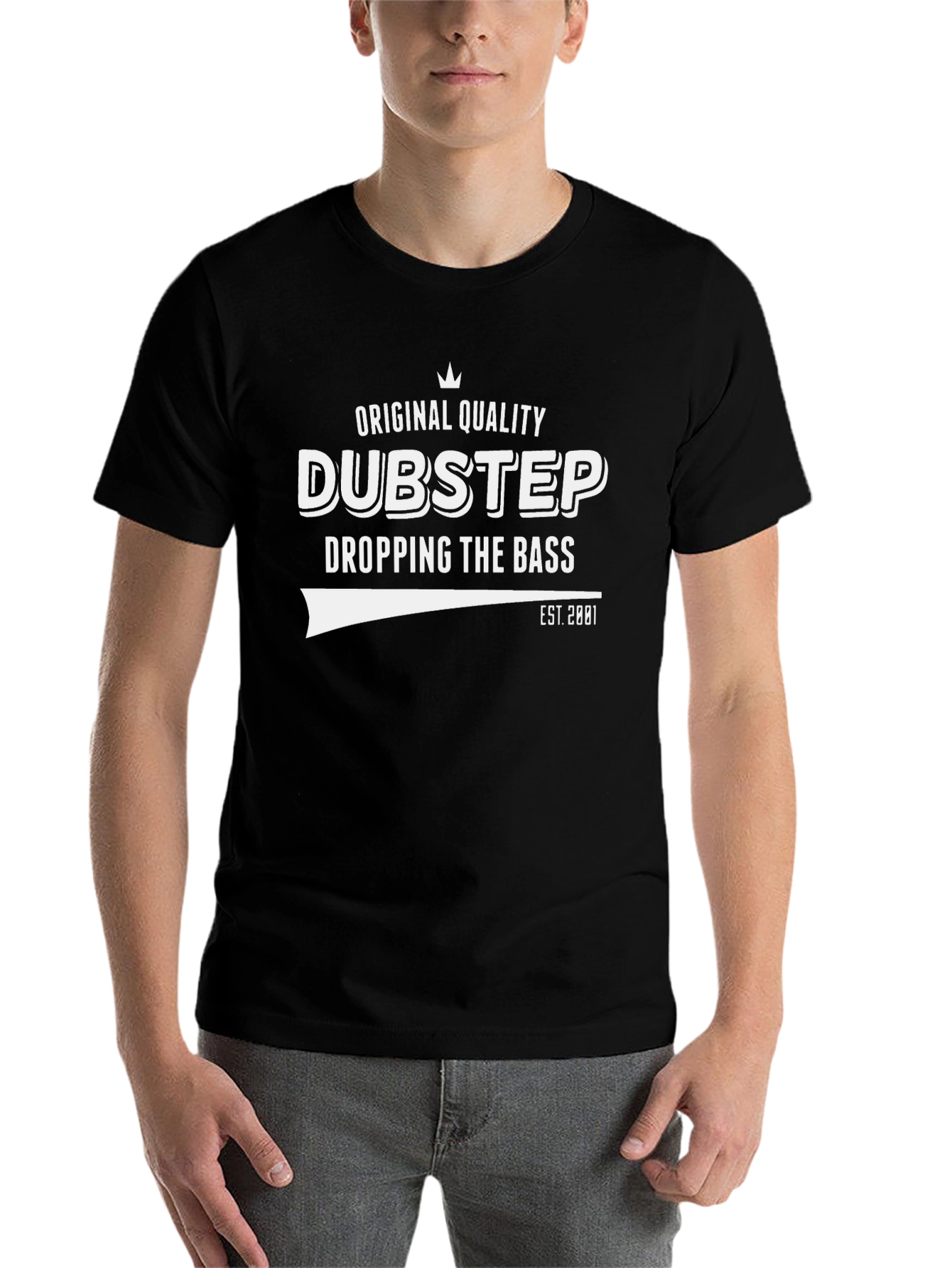 Black Dubstep Dropping the Bass T-Shirt - Original Quality view 7