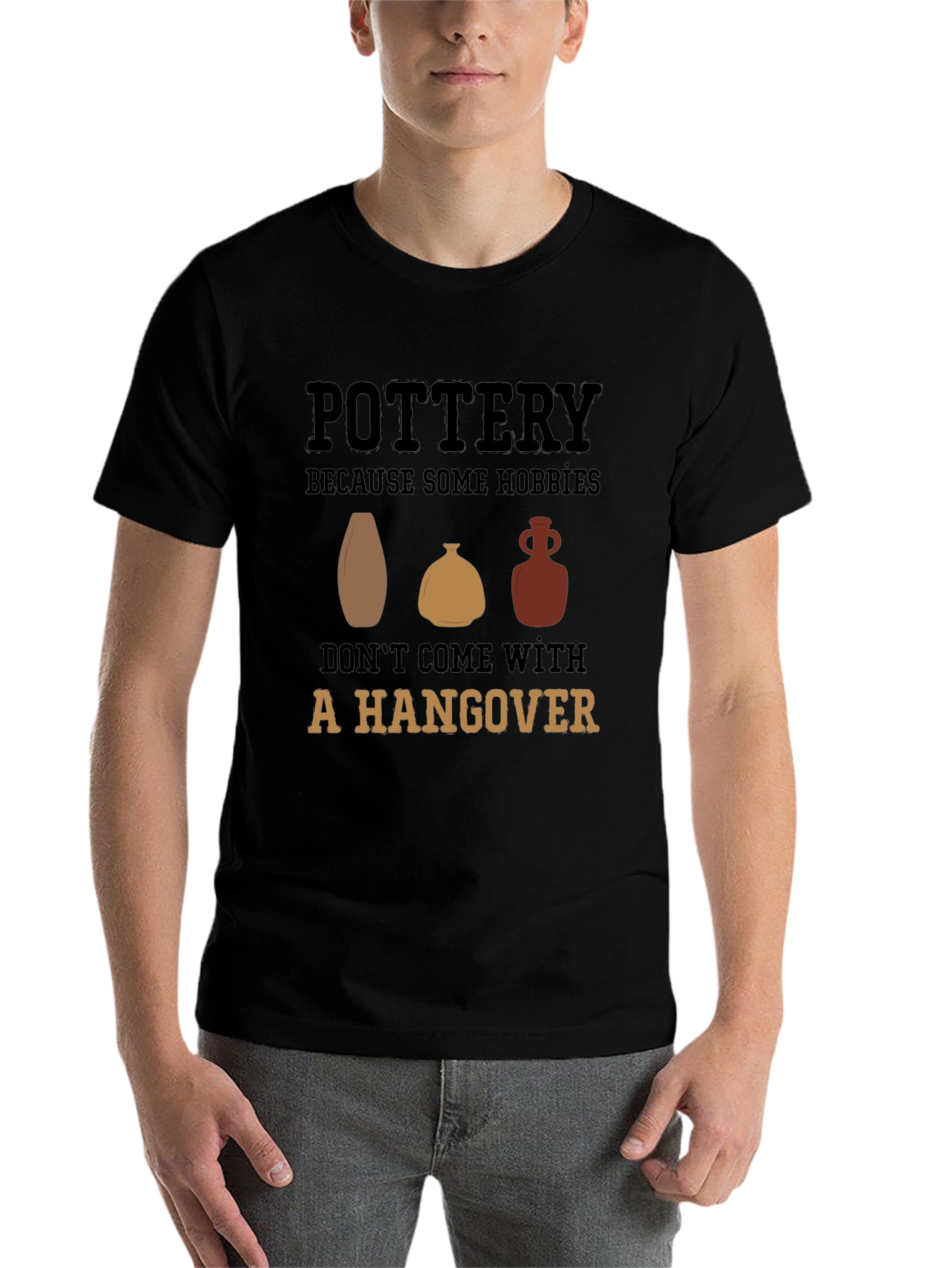 Black Pottery Hobby Graphic Tee - No Hangover Fun! view 7