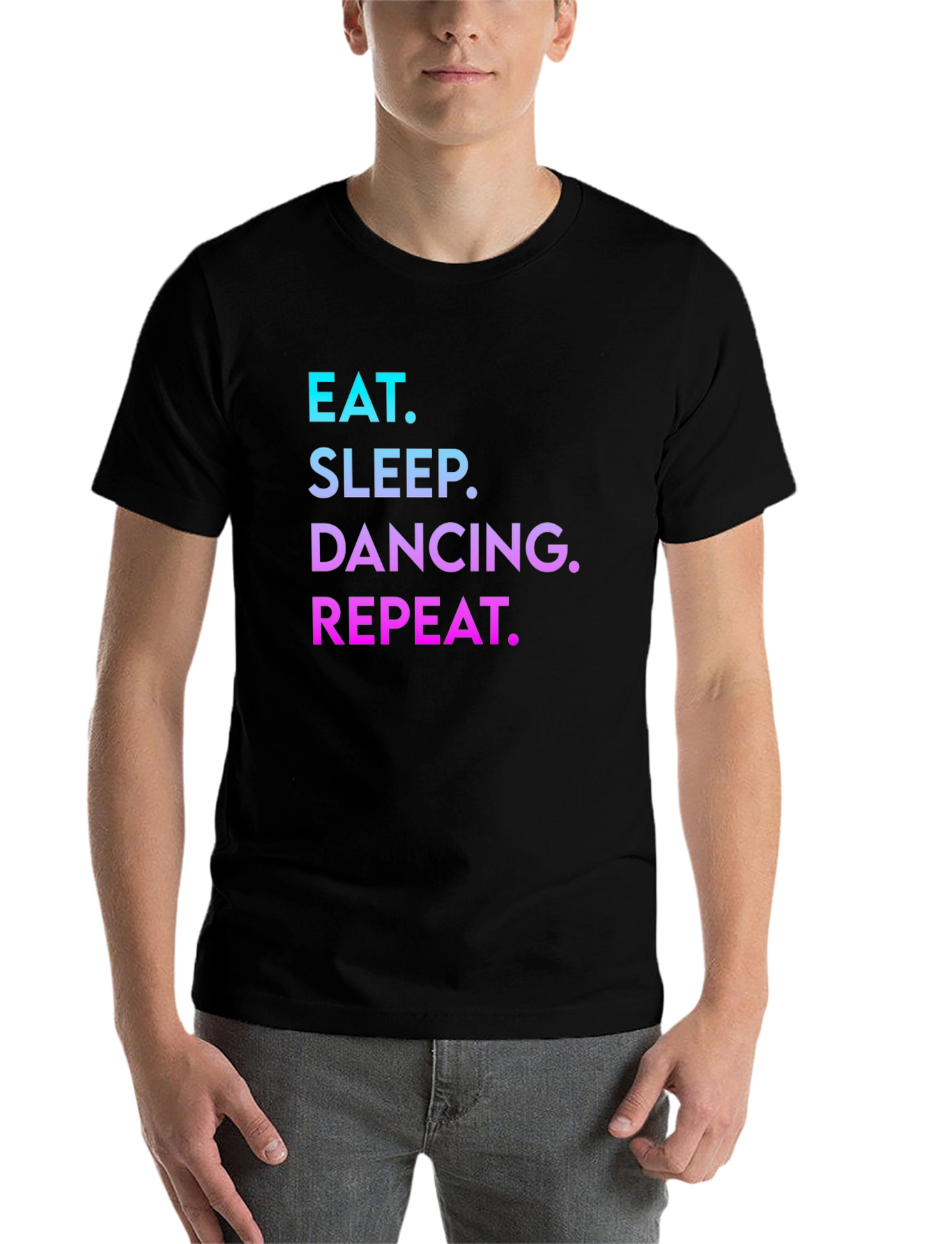 Black Eat Sleep Dancing Repeat T-Shirt view 7