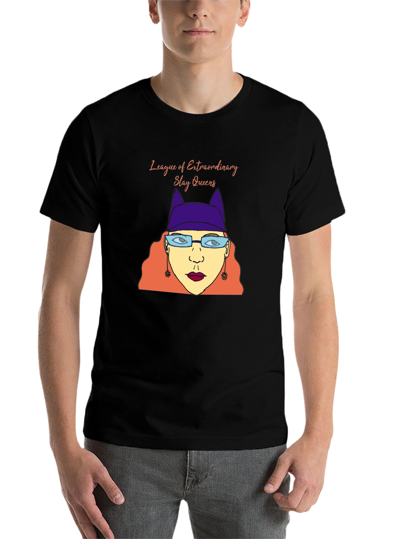 Black League of Extraordinary Slay Queens T-Shirt view 7