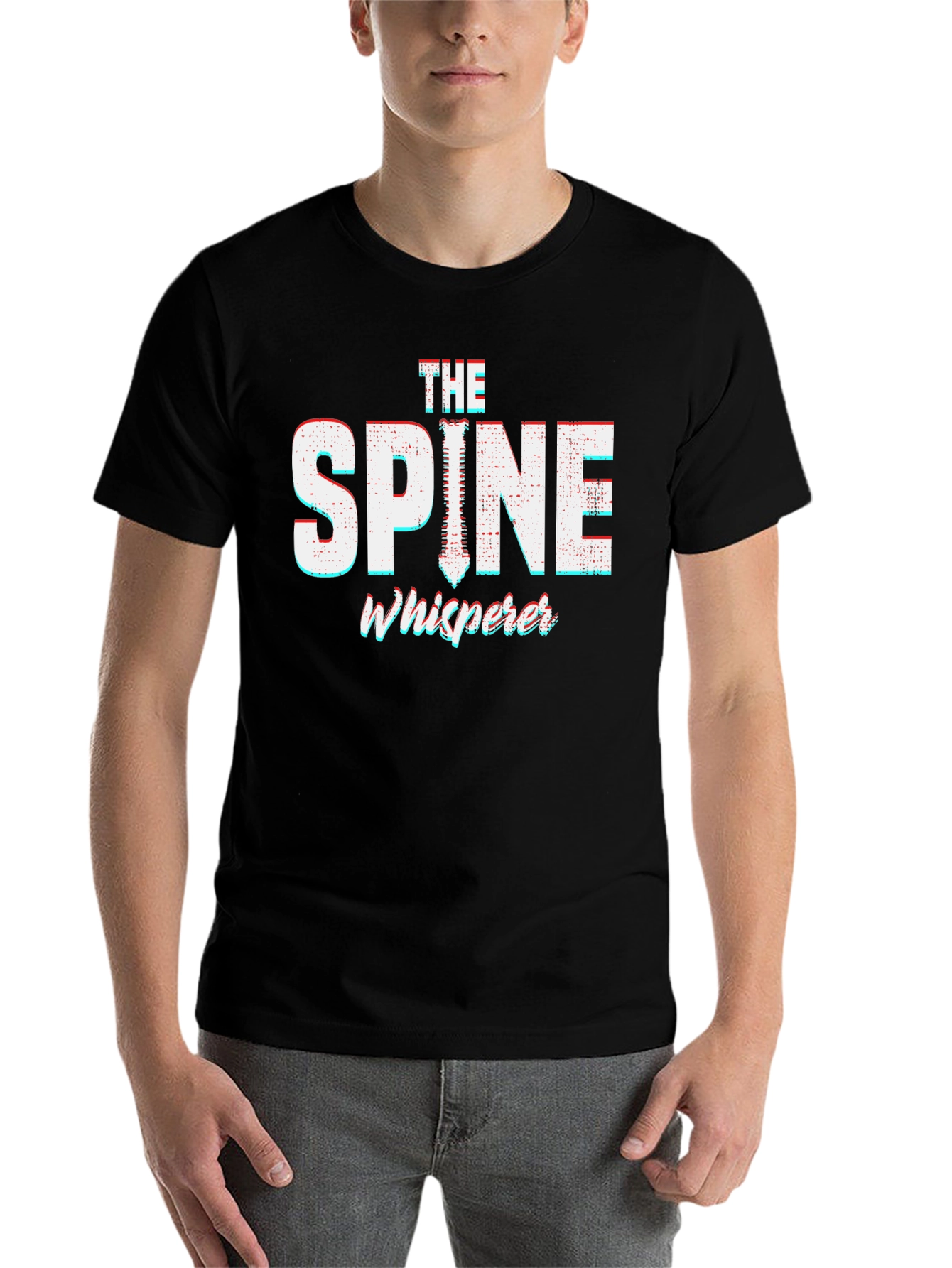 Black The Spine Whisperer Graphic T-Shirt - Novelty Tee view 7