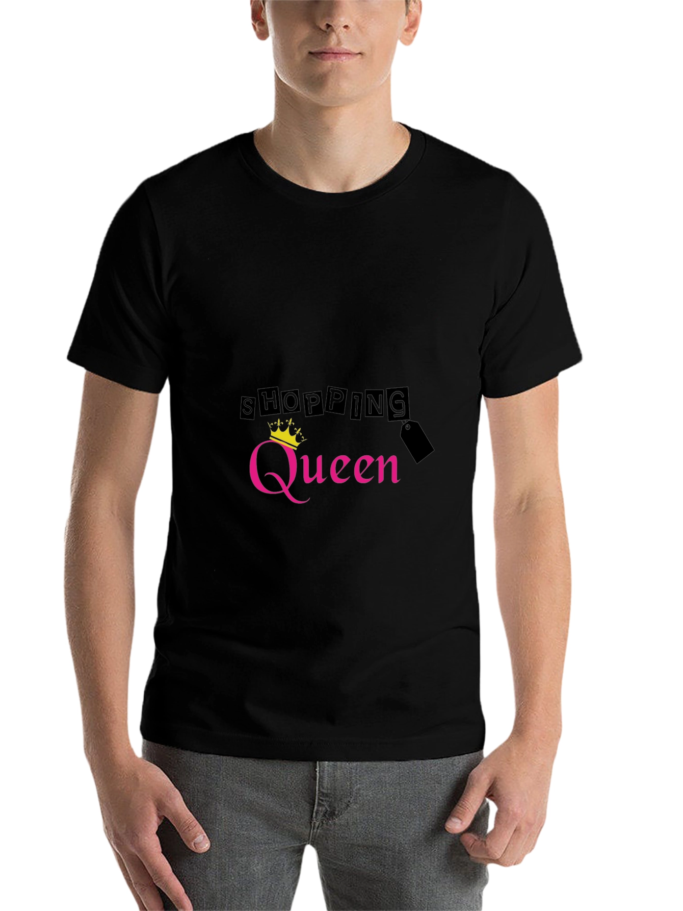 Black Shopping Queen Black T-Shirt view 7