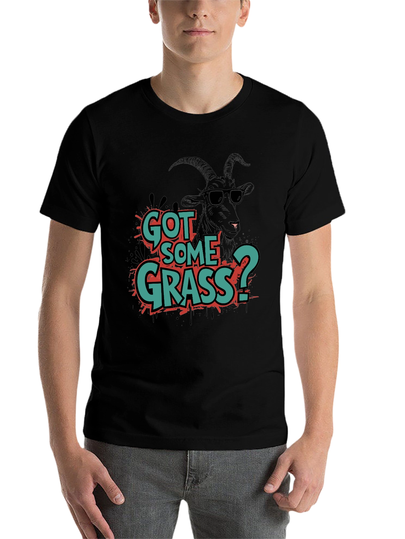 Black Got Some Grass? Graphic Tee view 7