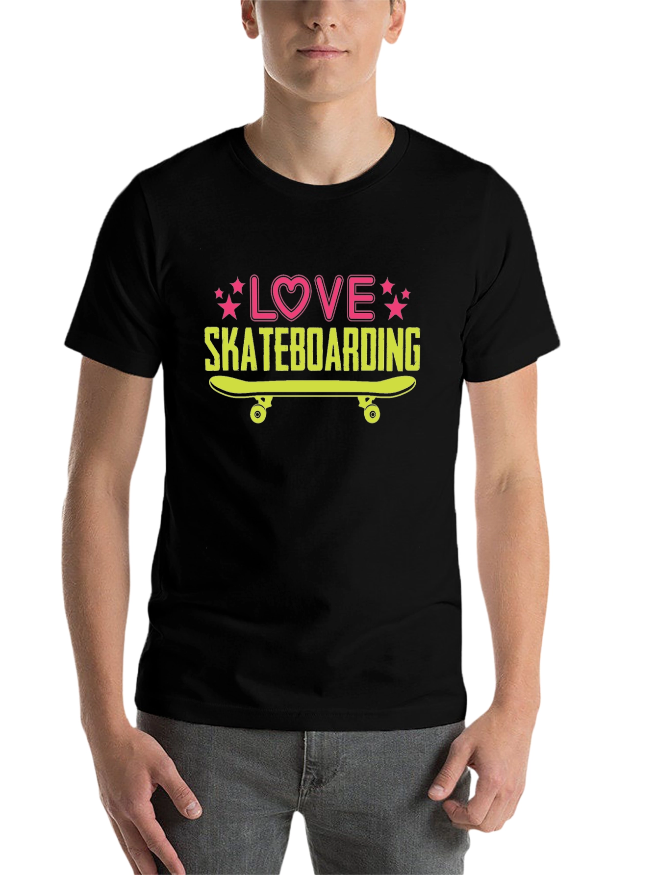 Black Love Skateboarding Graphic Tee view 7