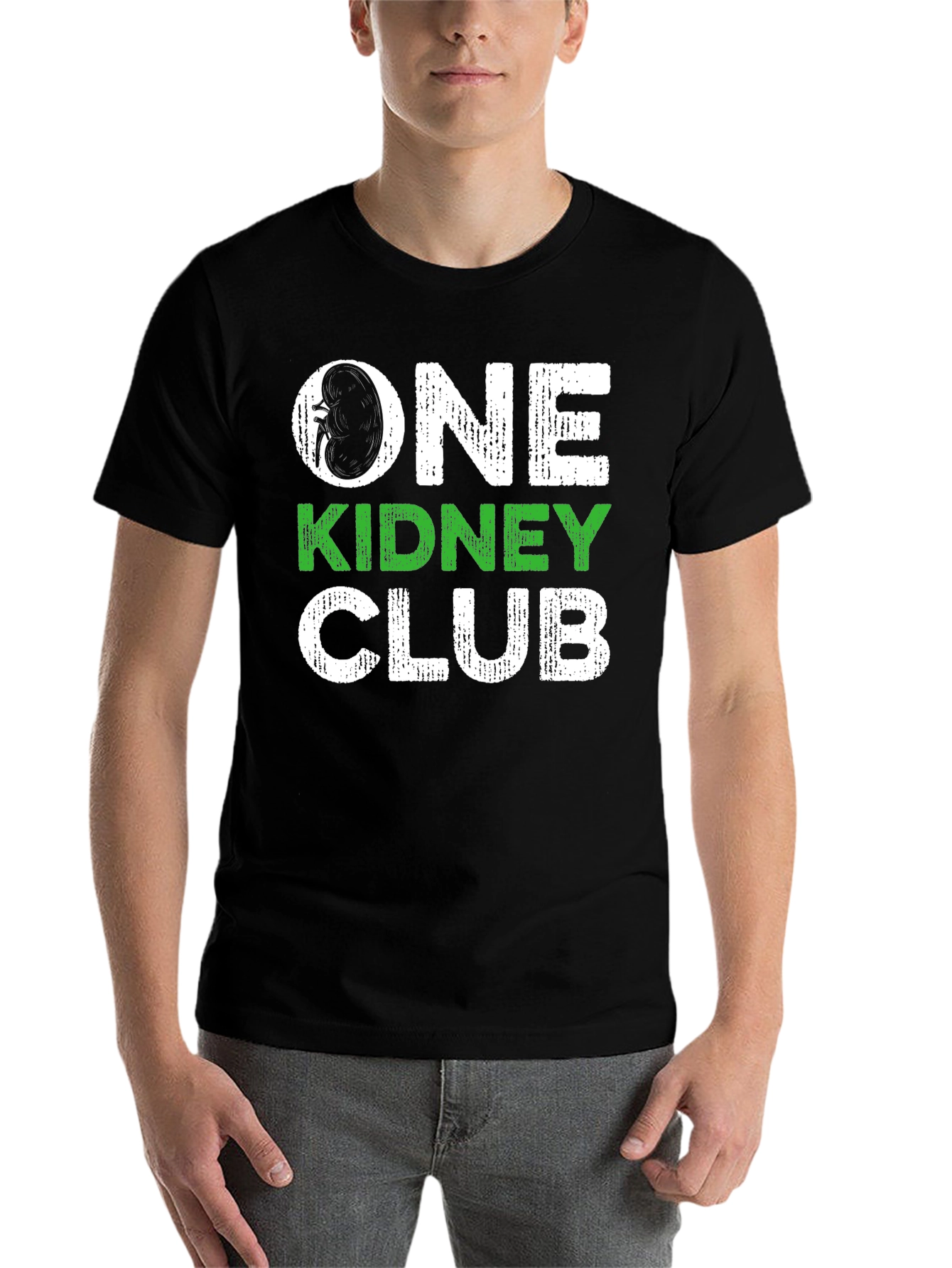 Black One Kidney Club Black T-Shirt view 7