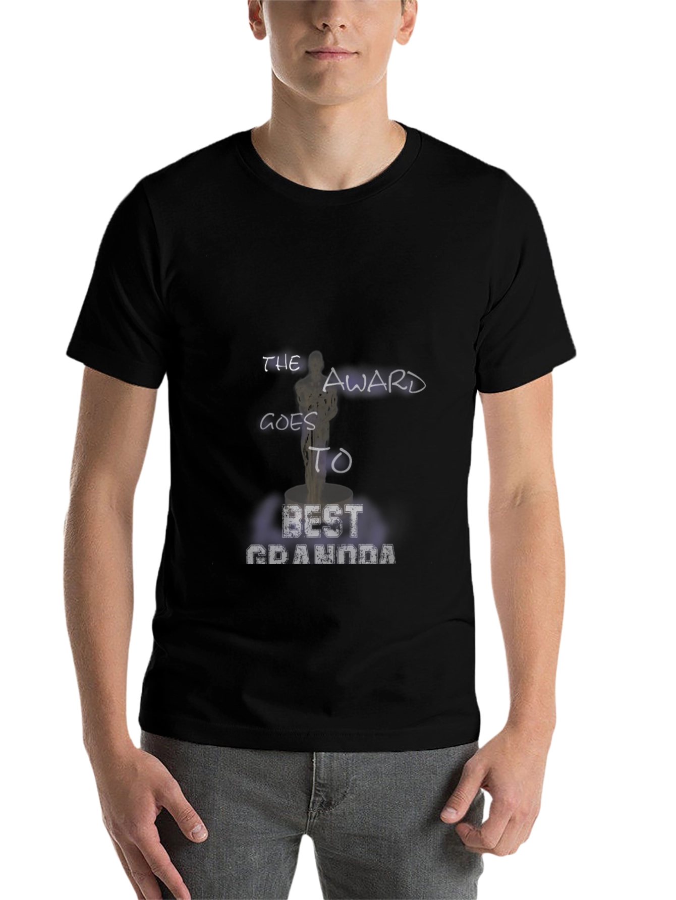 Black Best Grandma Award T-Shirt view 7