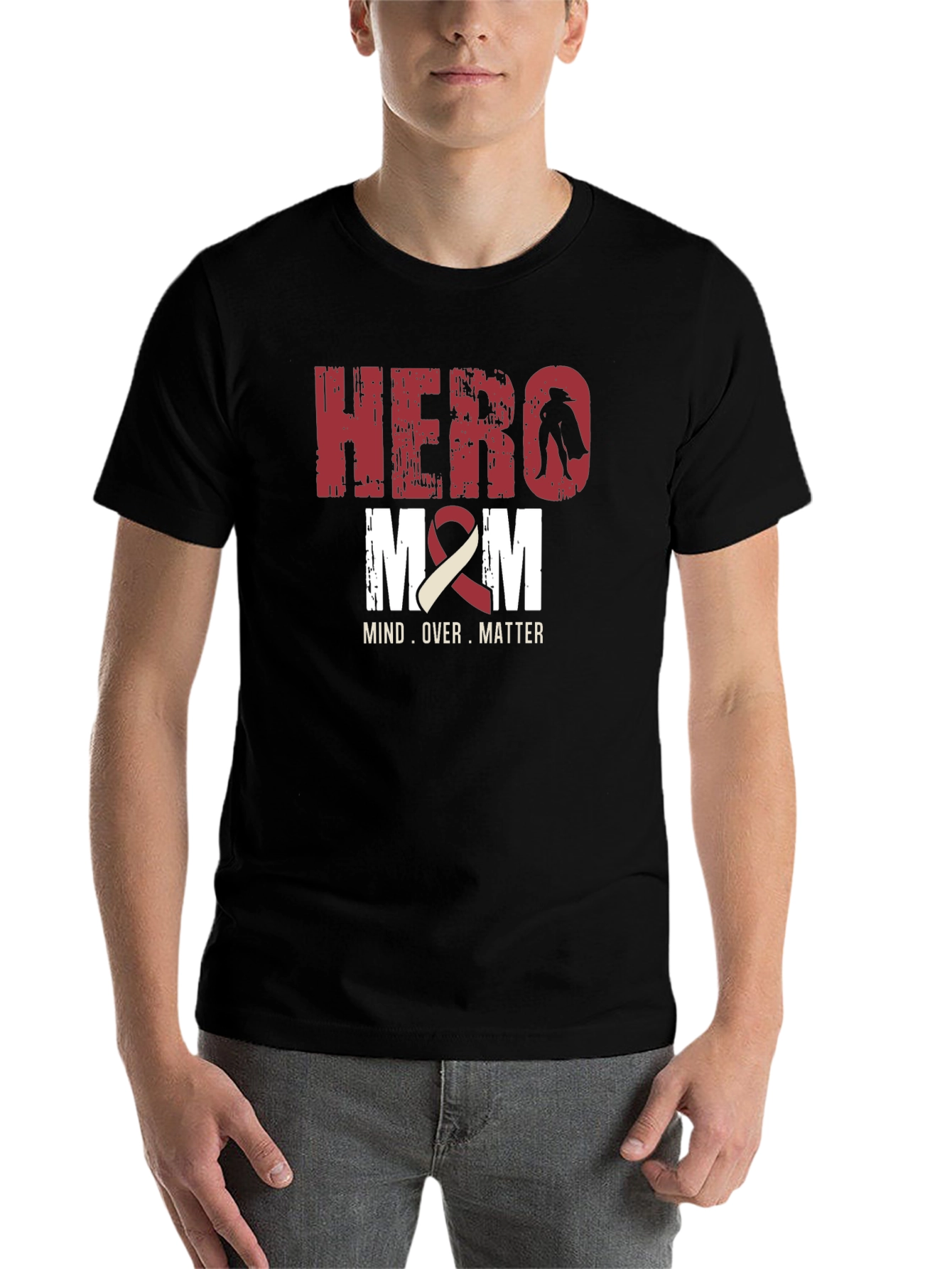 Black Hero Mom T-Shirt - Mind Over Matter view 7