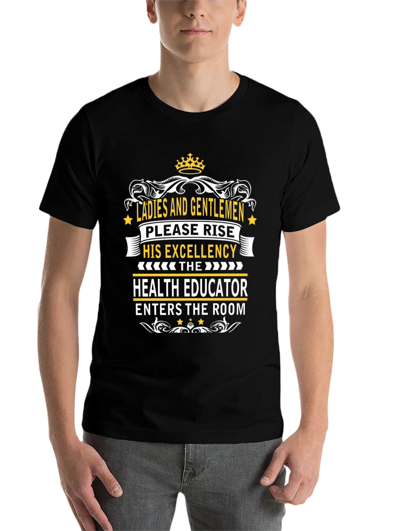 Black Health Educator Excellence T-Shirt view 7