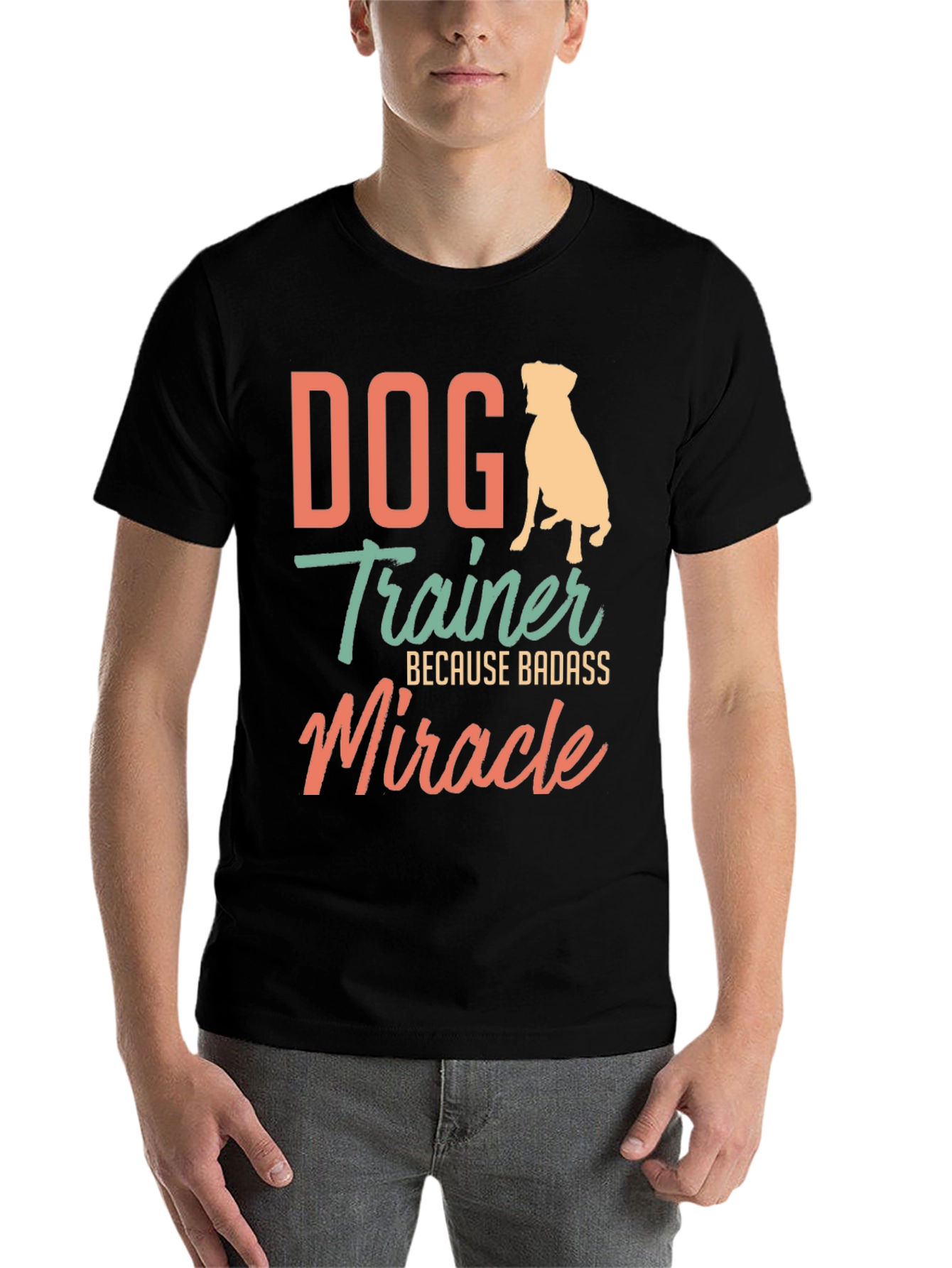 Black Dog Trainer Badass Miracle T-Shirt view 7