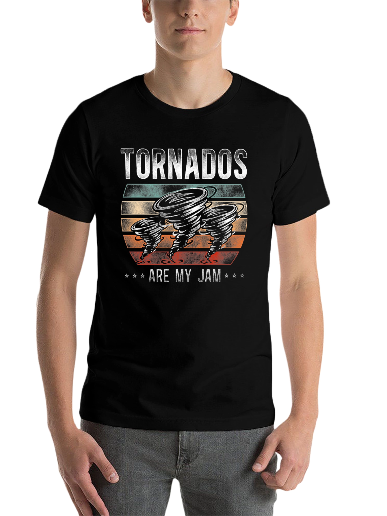 Black Tornadoes Are My Jam Graphic Tee view 7