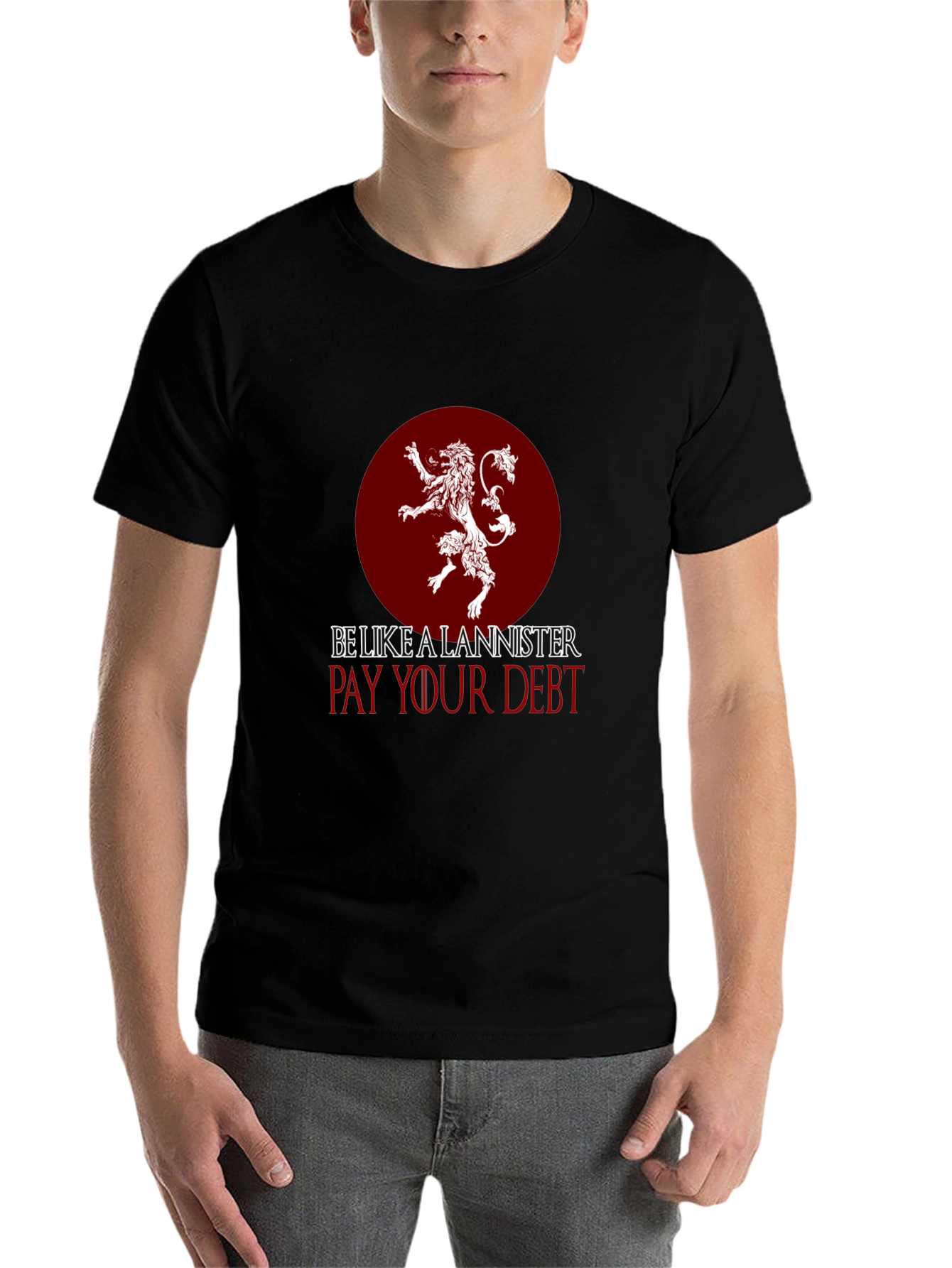 Black Lannister "Pay Your Debt" Black T-Shirt view 7