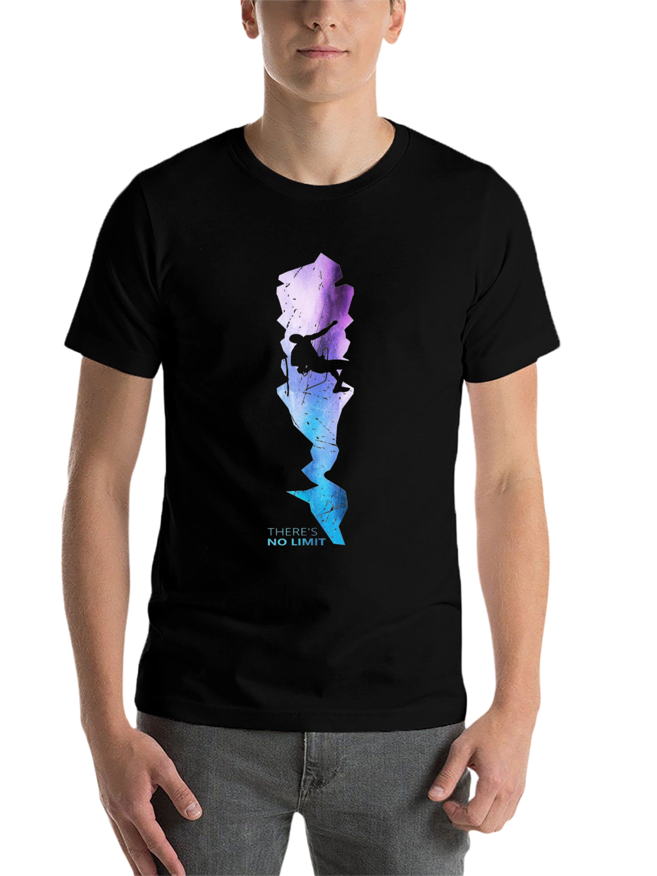 Black Climber Graphic T-Shirt - No Limits view 7