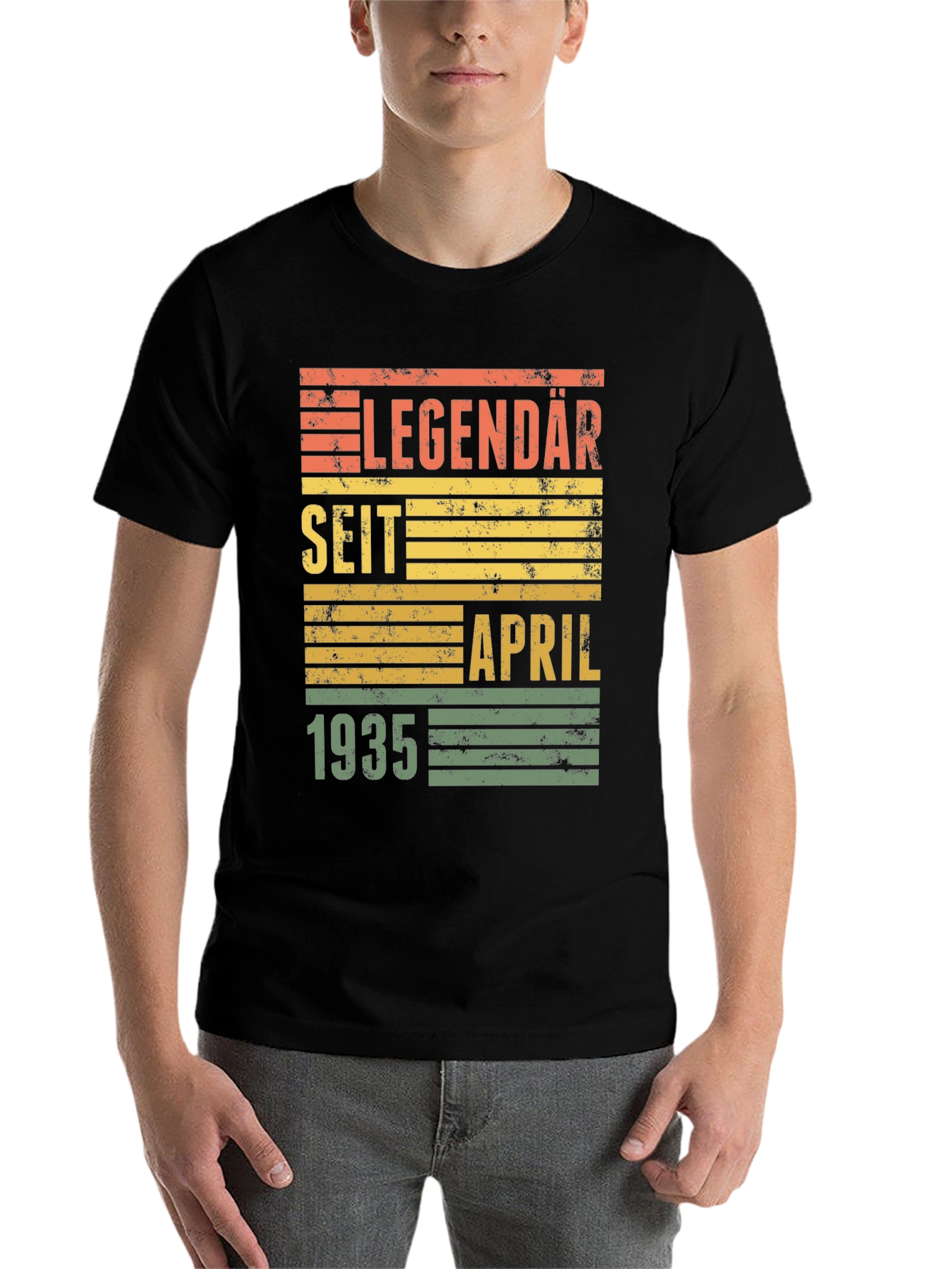 Black Legendary Since April 1935 T-Shirt view 7