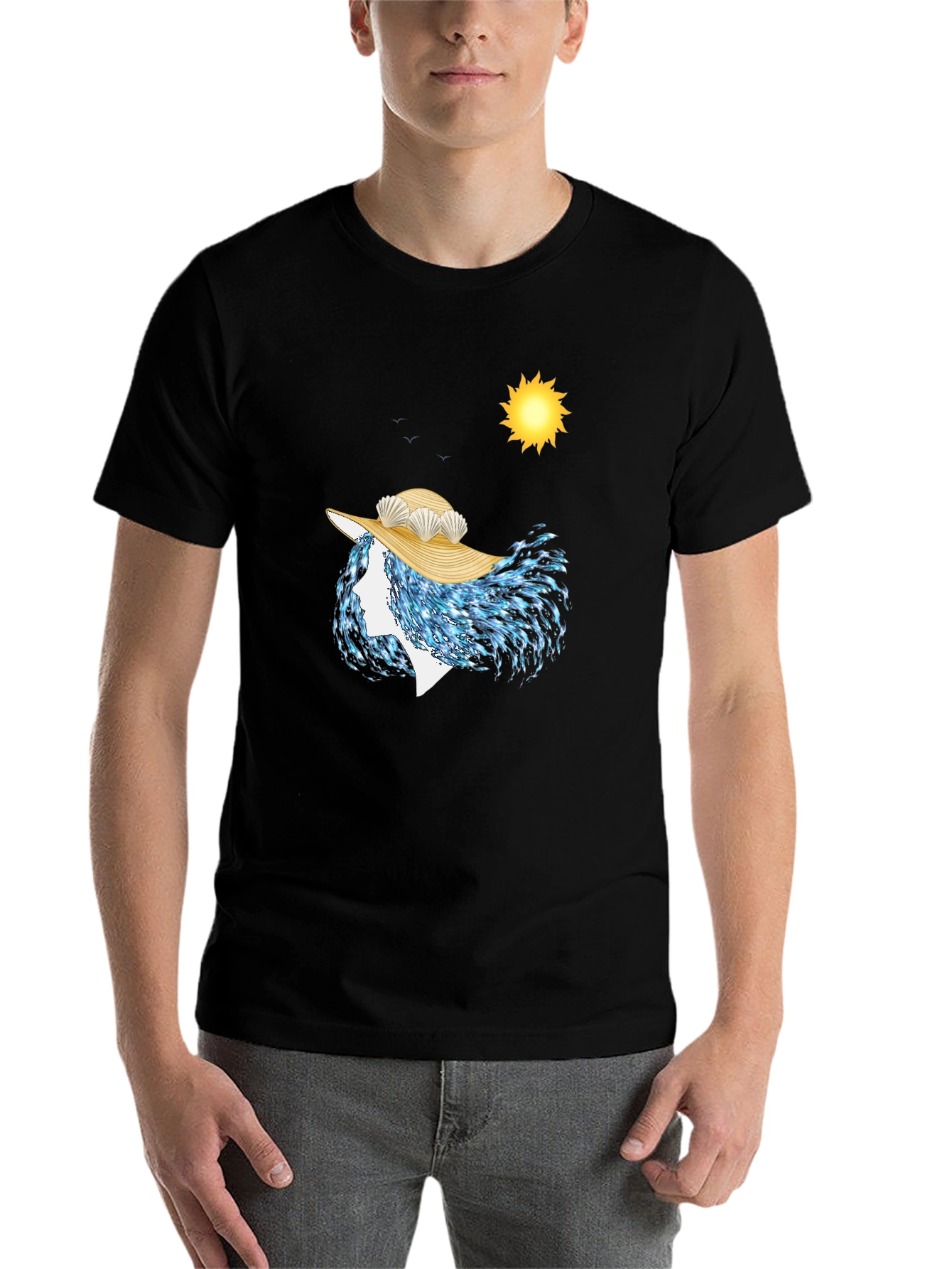 Ocean Wave Woman T-Shirt - Unique Artistic Design - 7