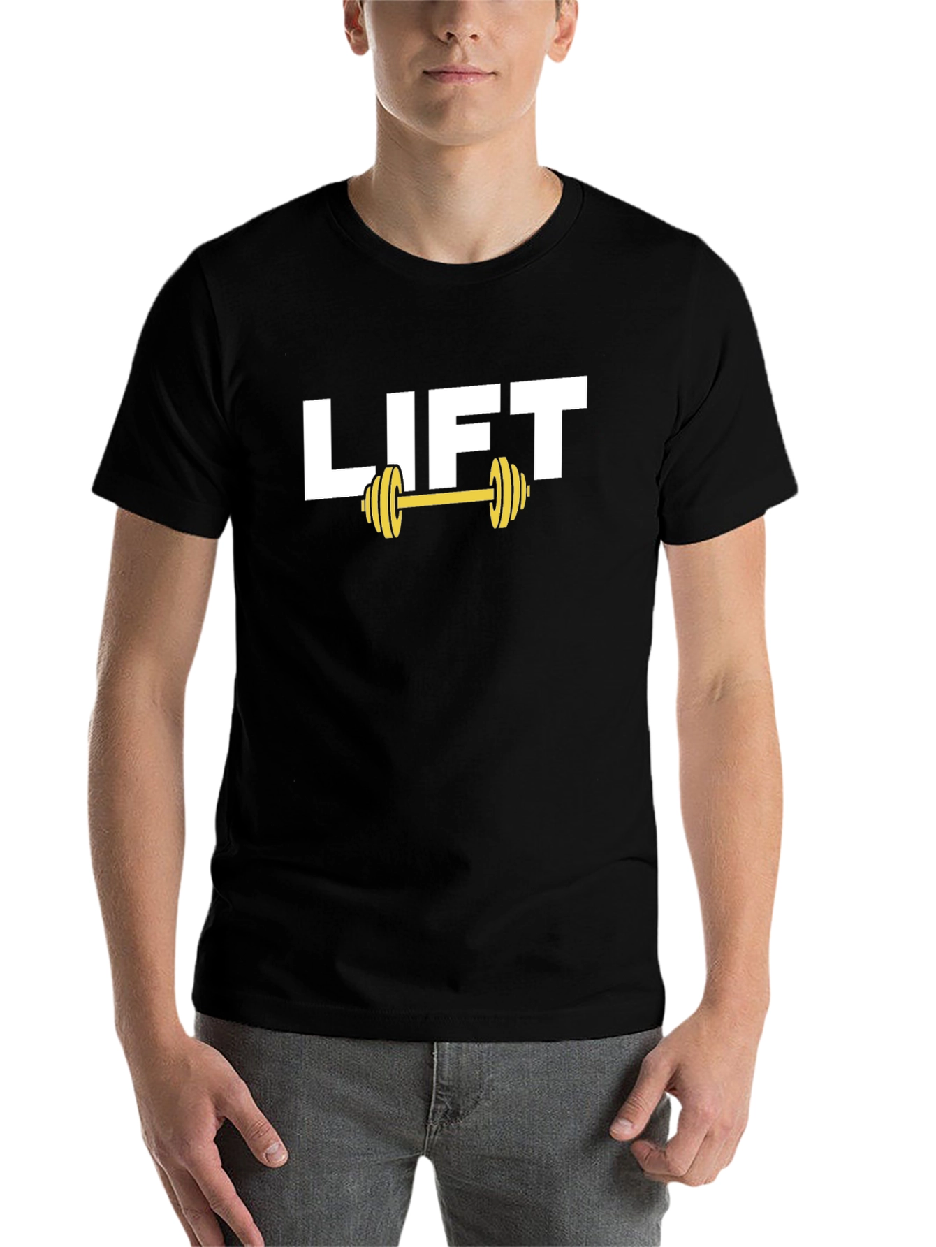 Black Lift Graphic T-Shirt - Black Gym Apparel view 7