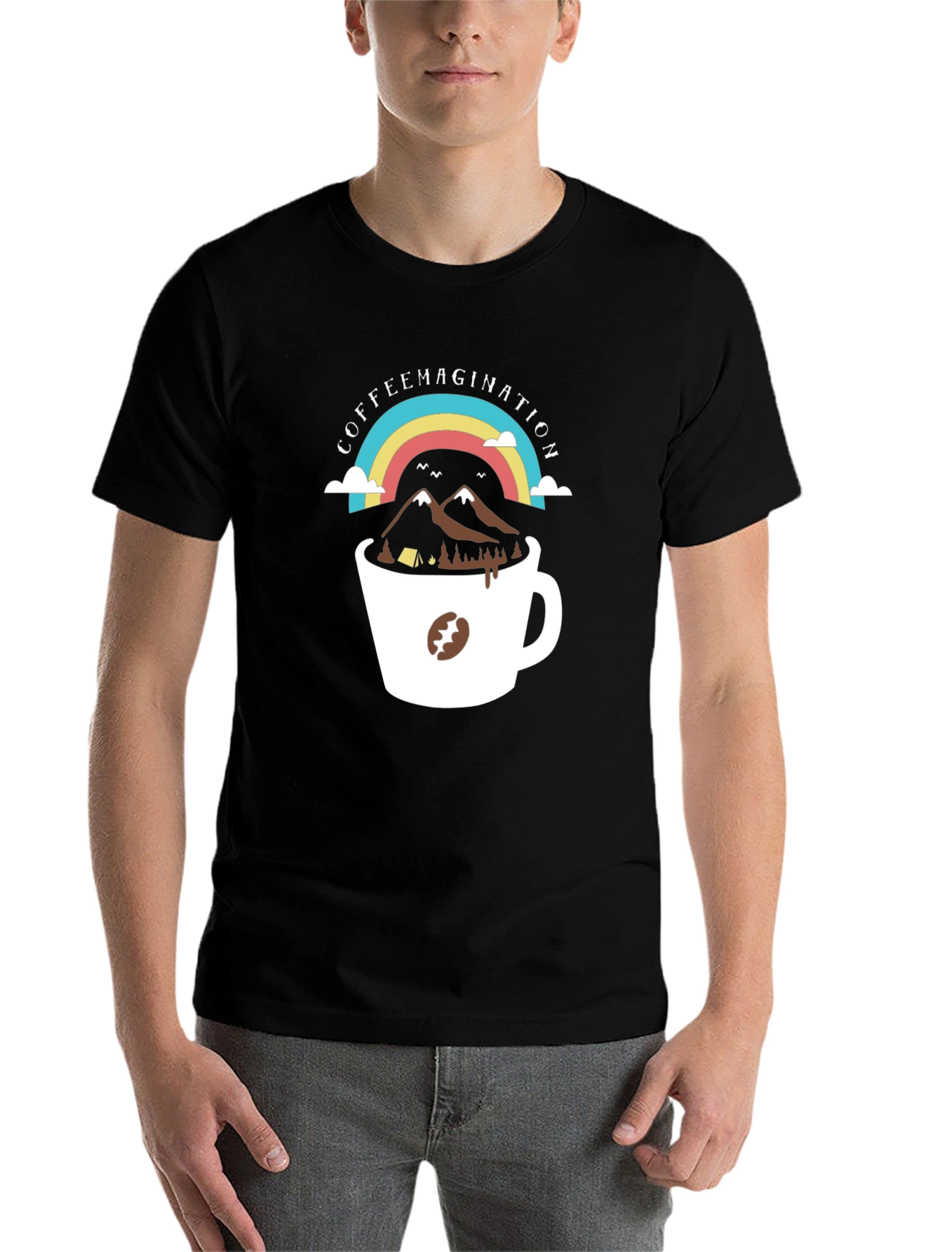 Black CoffeeMagination T-Shirt view 7