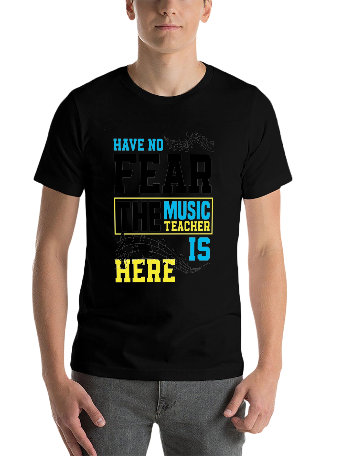 Black Music Teacher T-Shirt: Have No Fear view 7