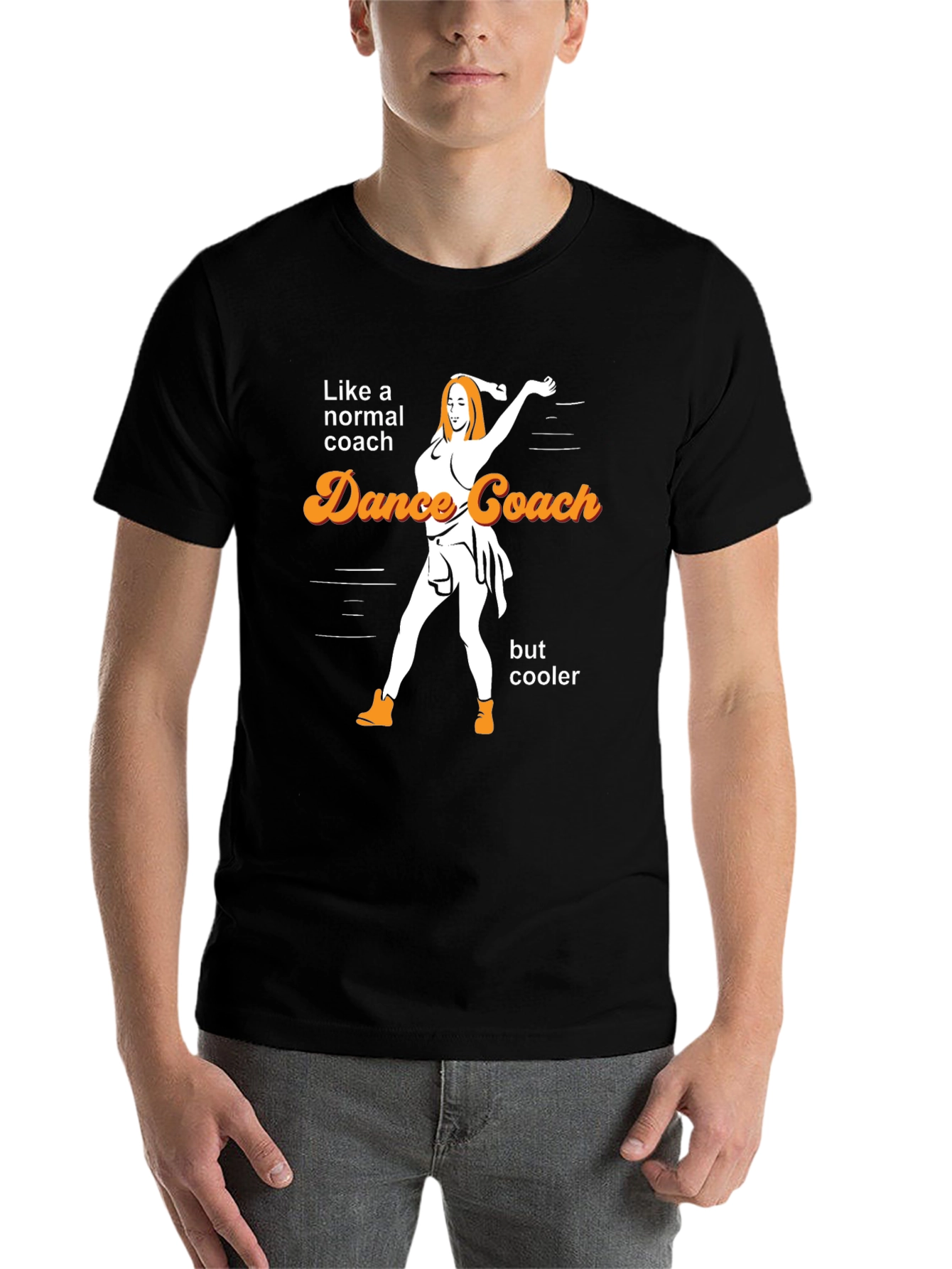 Black Dance Coach T-Shirt - Like a Normal Coach, But Cooler! view 7