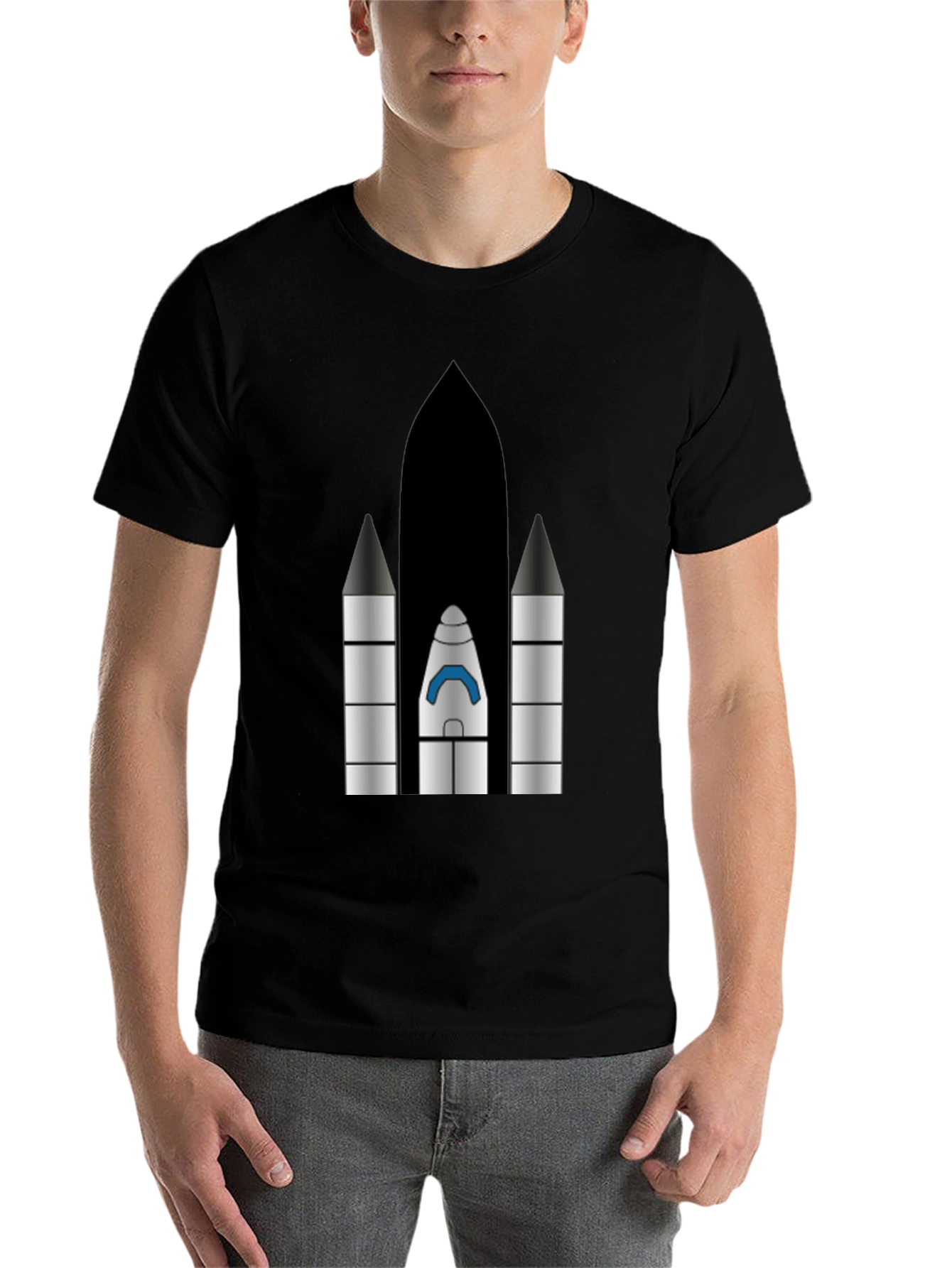 Rocket Graphic T-Shirt - Space Launch Apparel - 7
