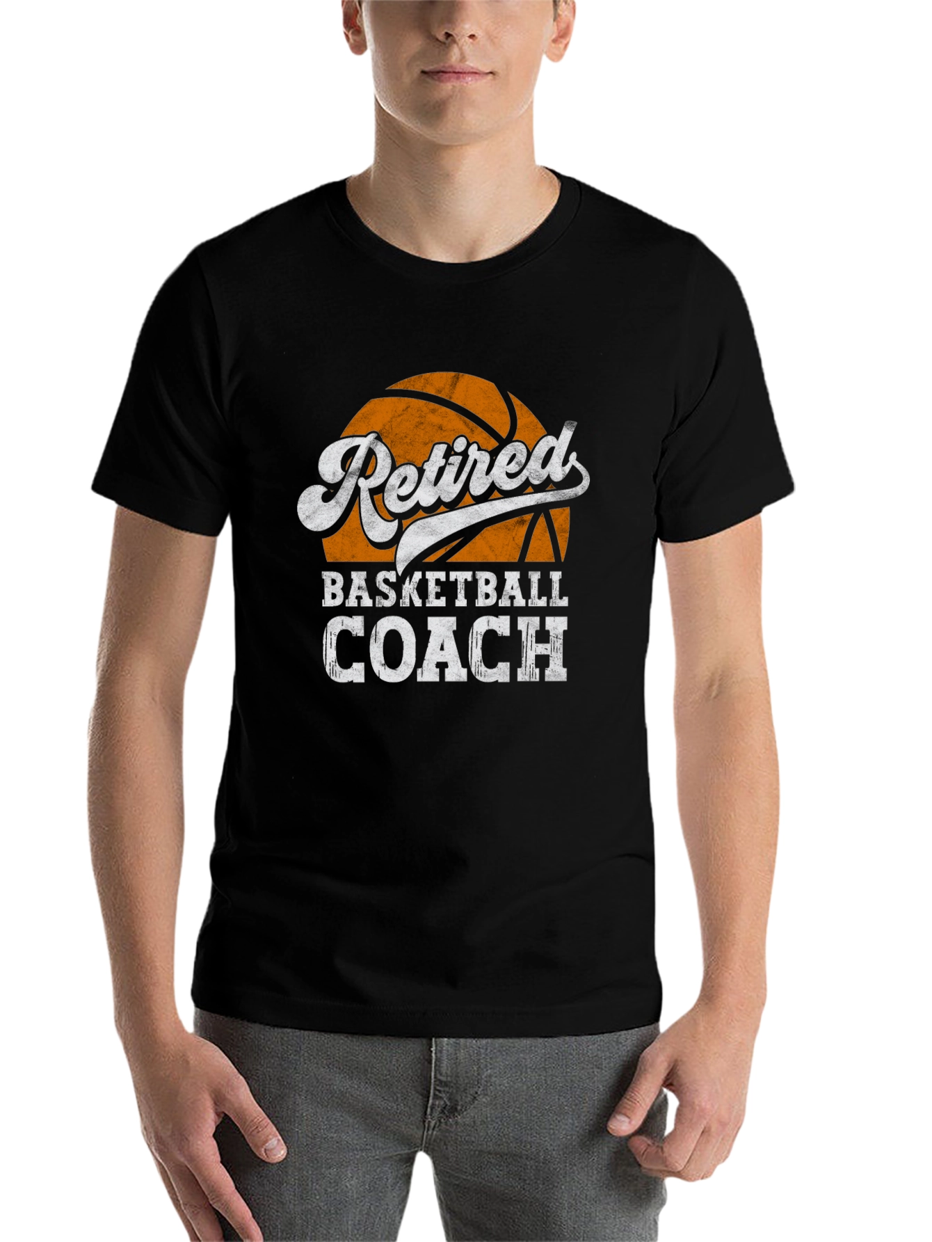 Black Retired Basketball Coach T-Shirt, Gift for Basketball Lovers view 7