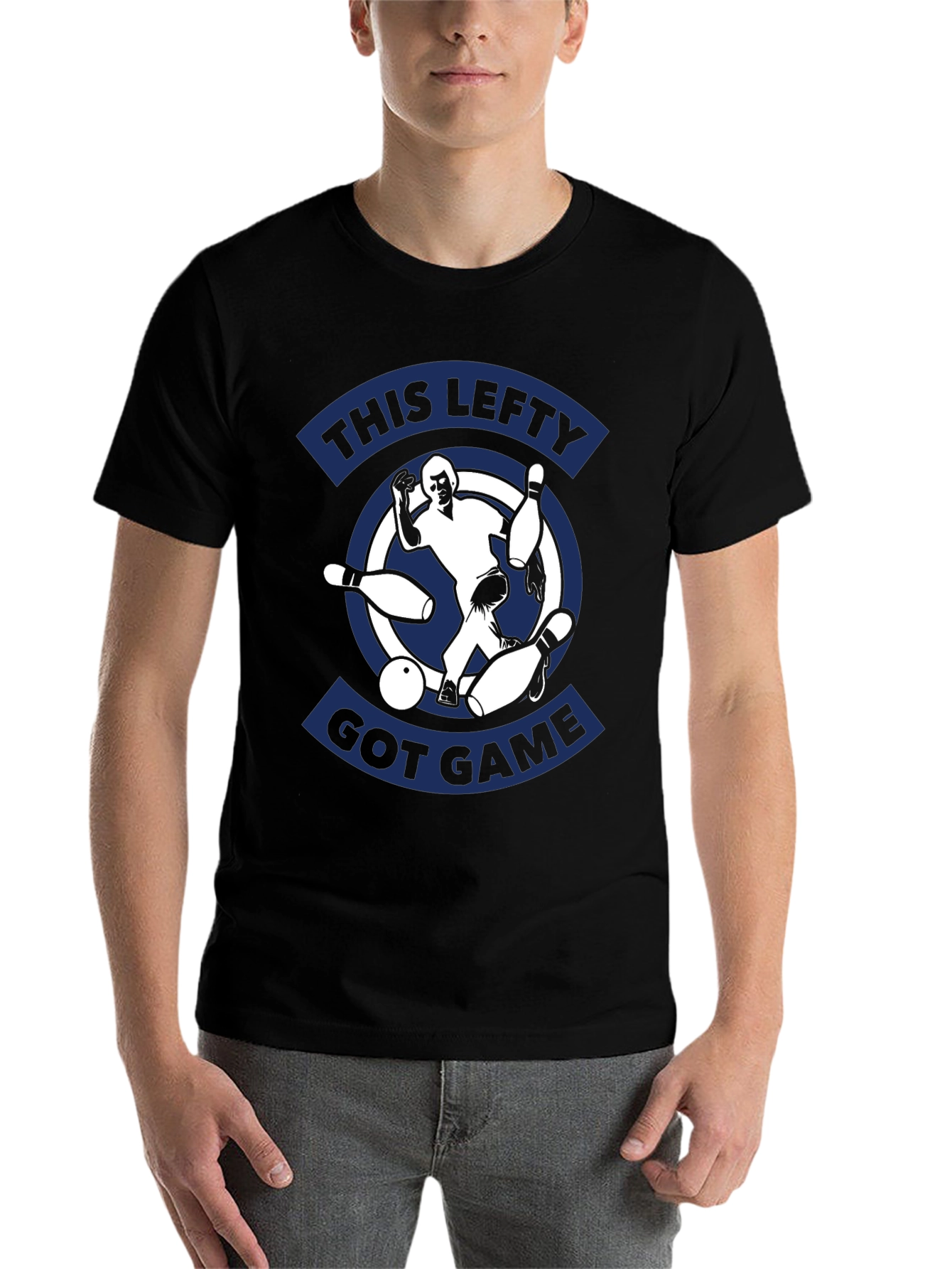 Black Lefty Bowling T-Shirt - Got Game! view 7