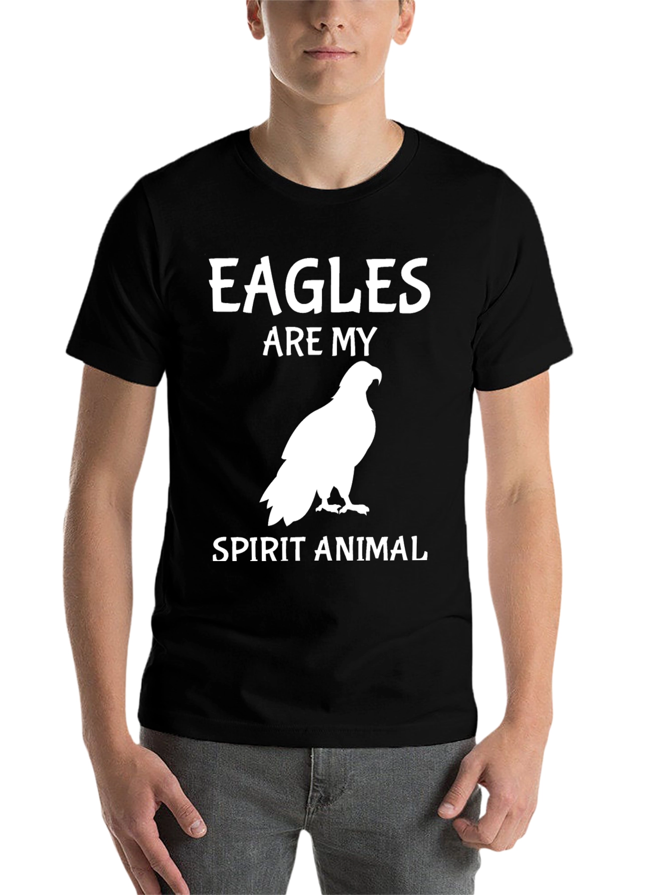 Black Eagles Are My Spirit Animal Graphic T-Shirt view 7