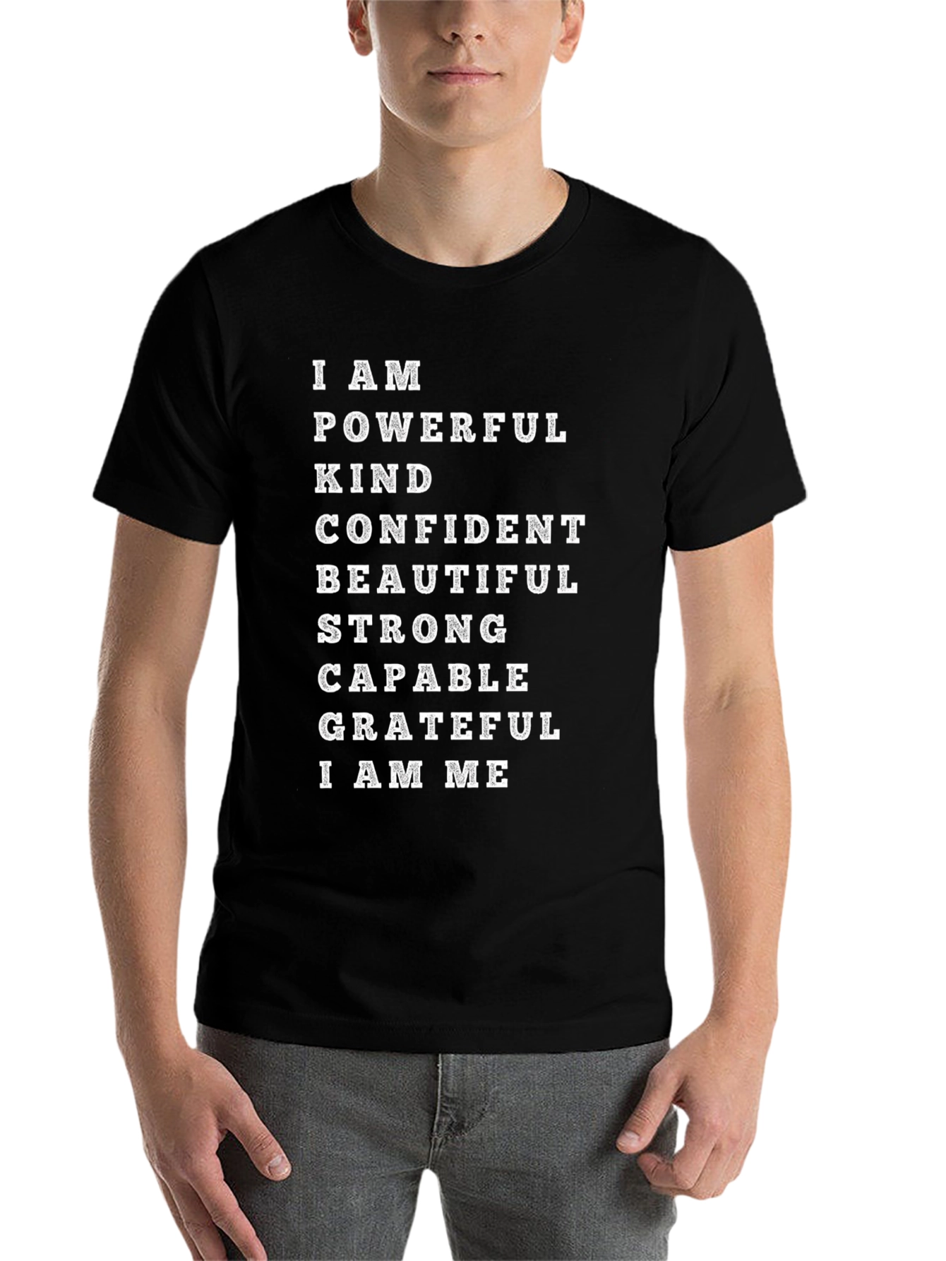Black Empowered Affirmation T-Shirt - I AM ME  view 7